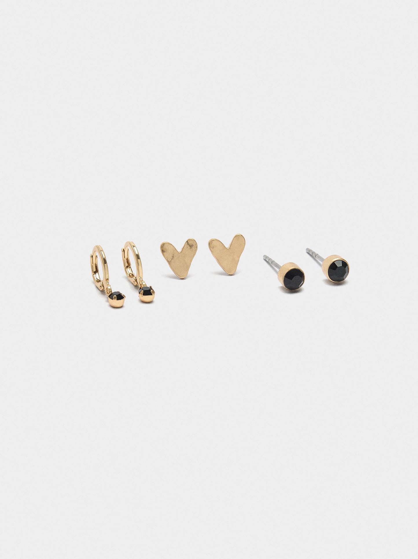 Set Of Earrings With Heart
