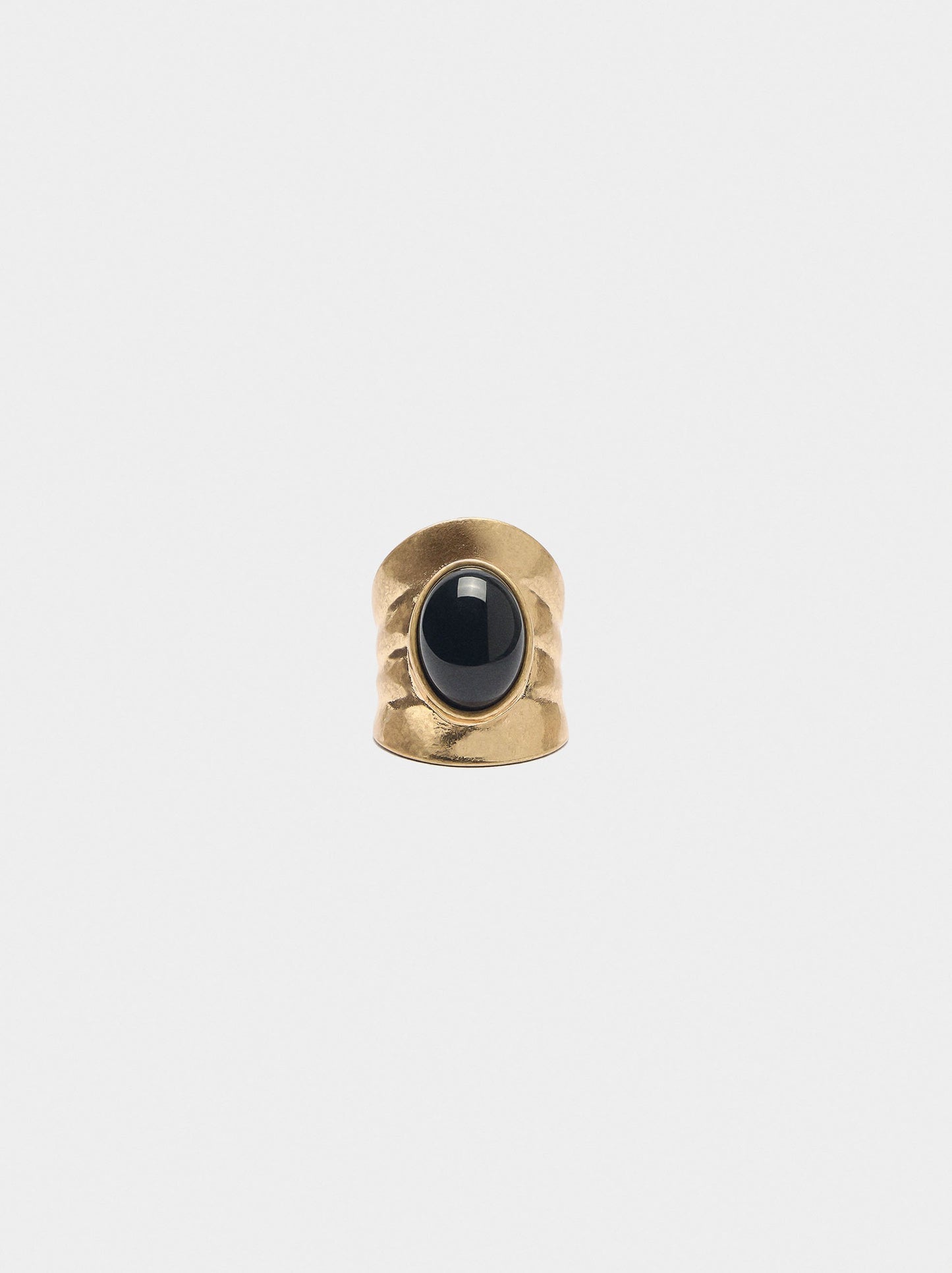 Wide Ring With Oval Detail