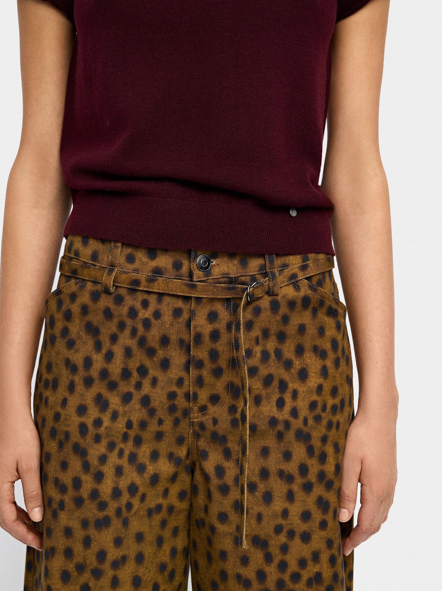 Animal Print Trousers 100% Cotton