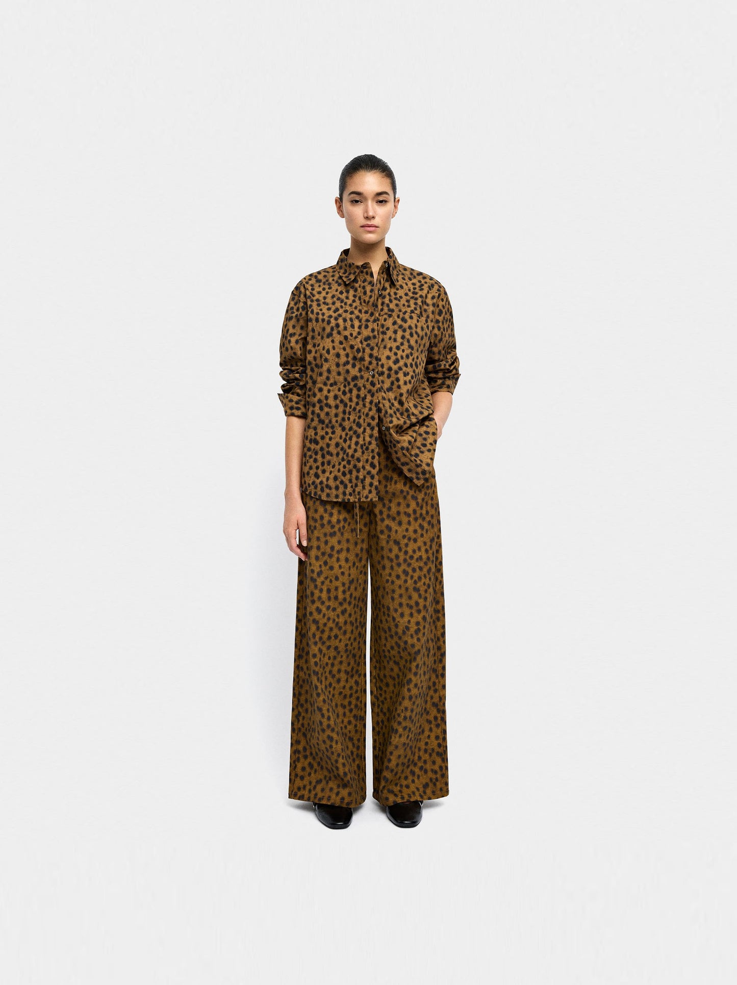 Animal Print Trousers 100% Cotton