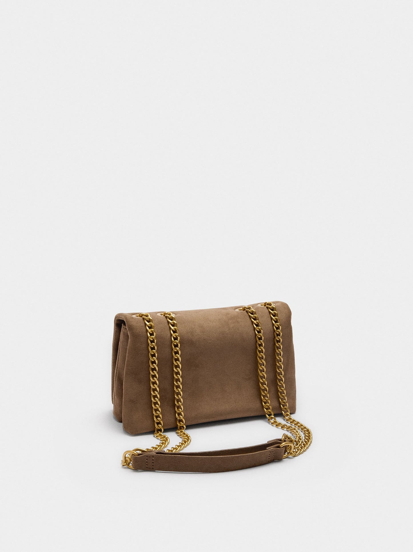 Leather-Effect Shoulder Bag With Studs