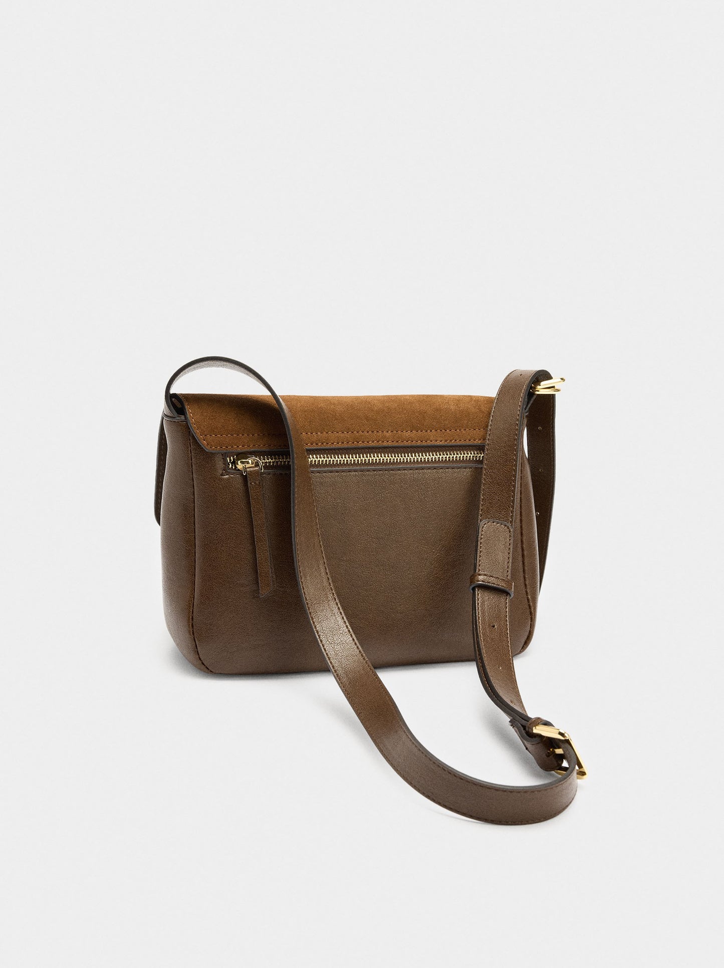 Crossbody Bag With Leather Details