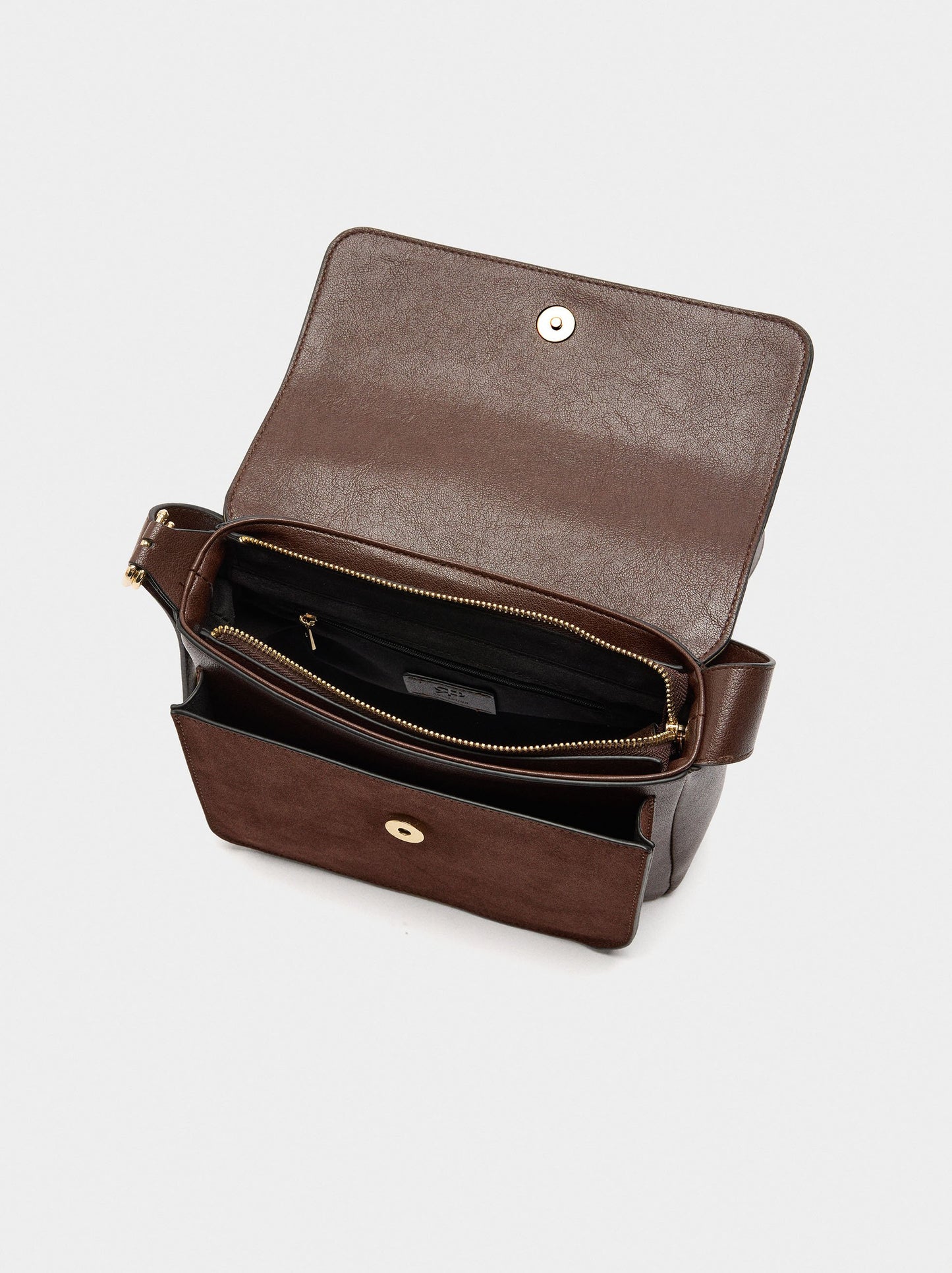 Crossbody Bag With Leather Details