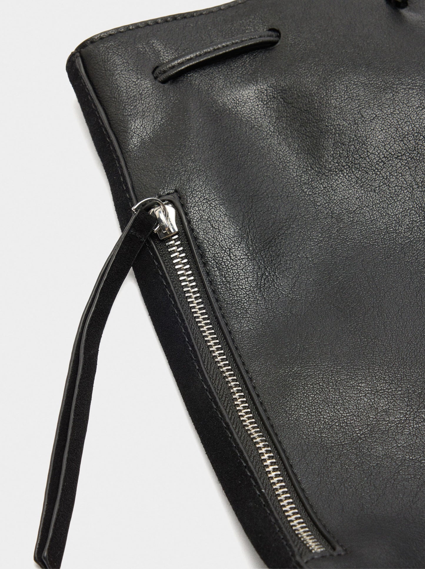 Backpack With Leather Details