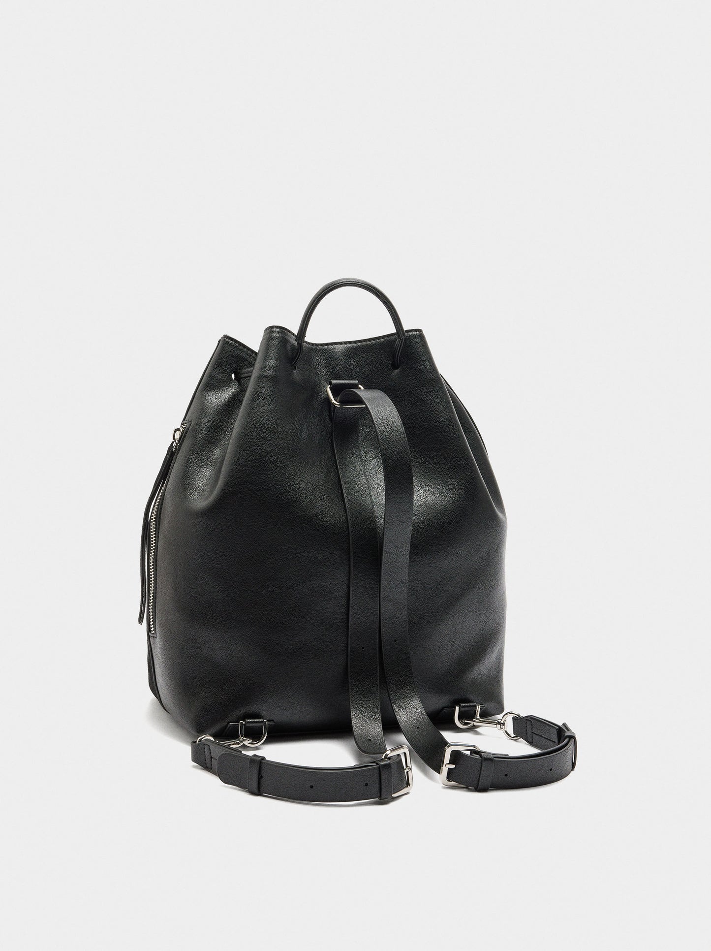 Backpack With Leather Details