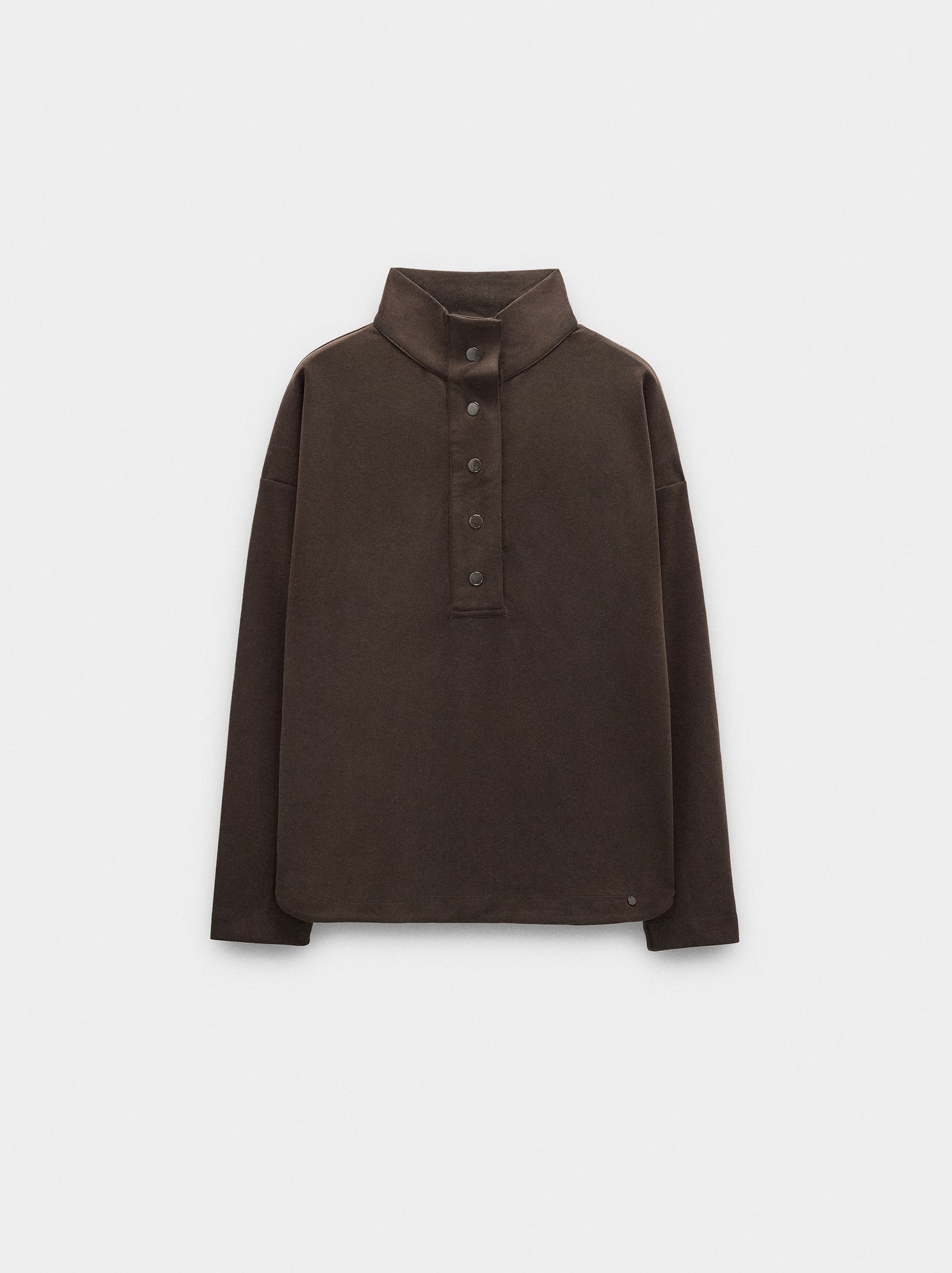 Sweatshirt With Buttons Soft Touch