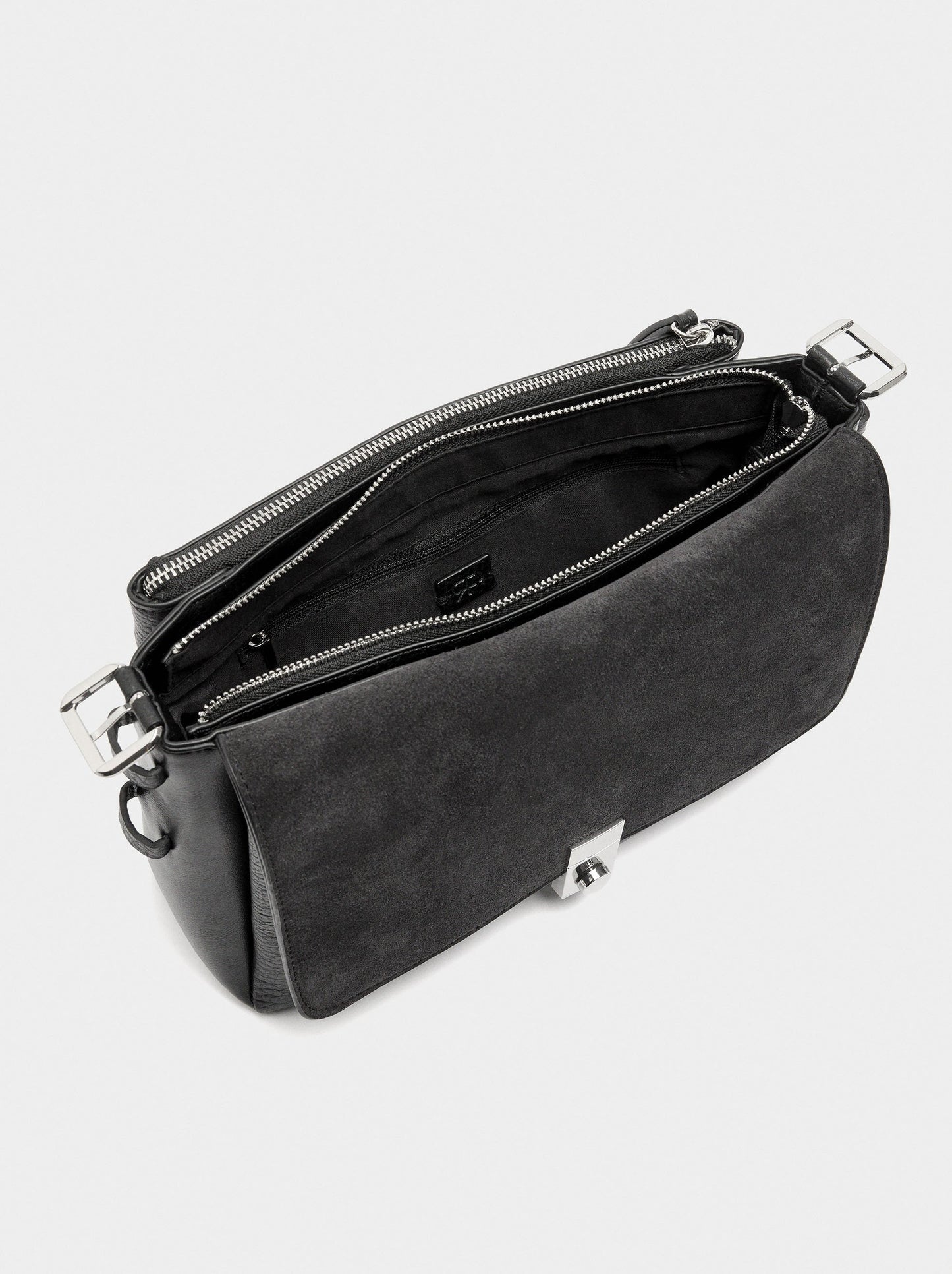 Crossbody Bag With Leather Details