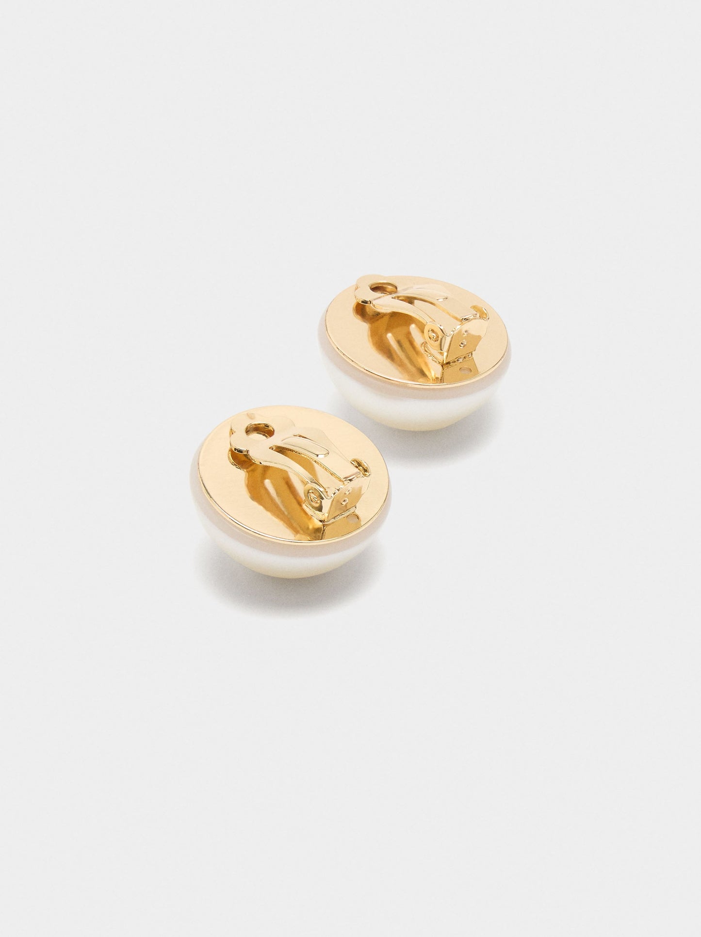 Half-Sphere Pearl Earrings