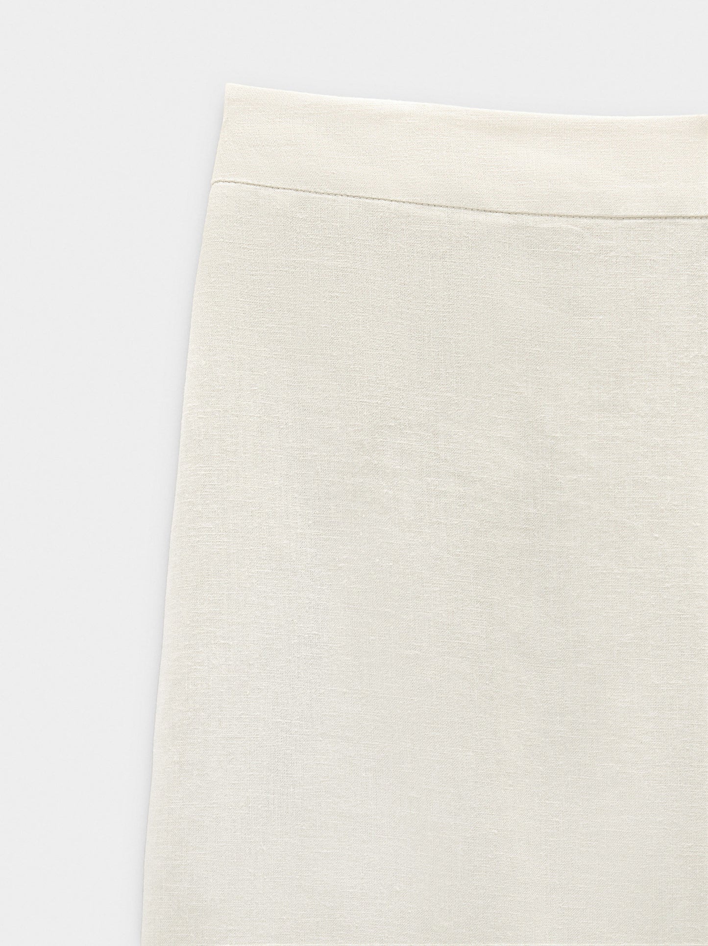 Wide-Leg Trousers With Linen