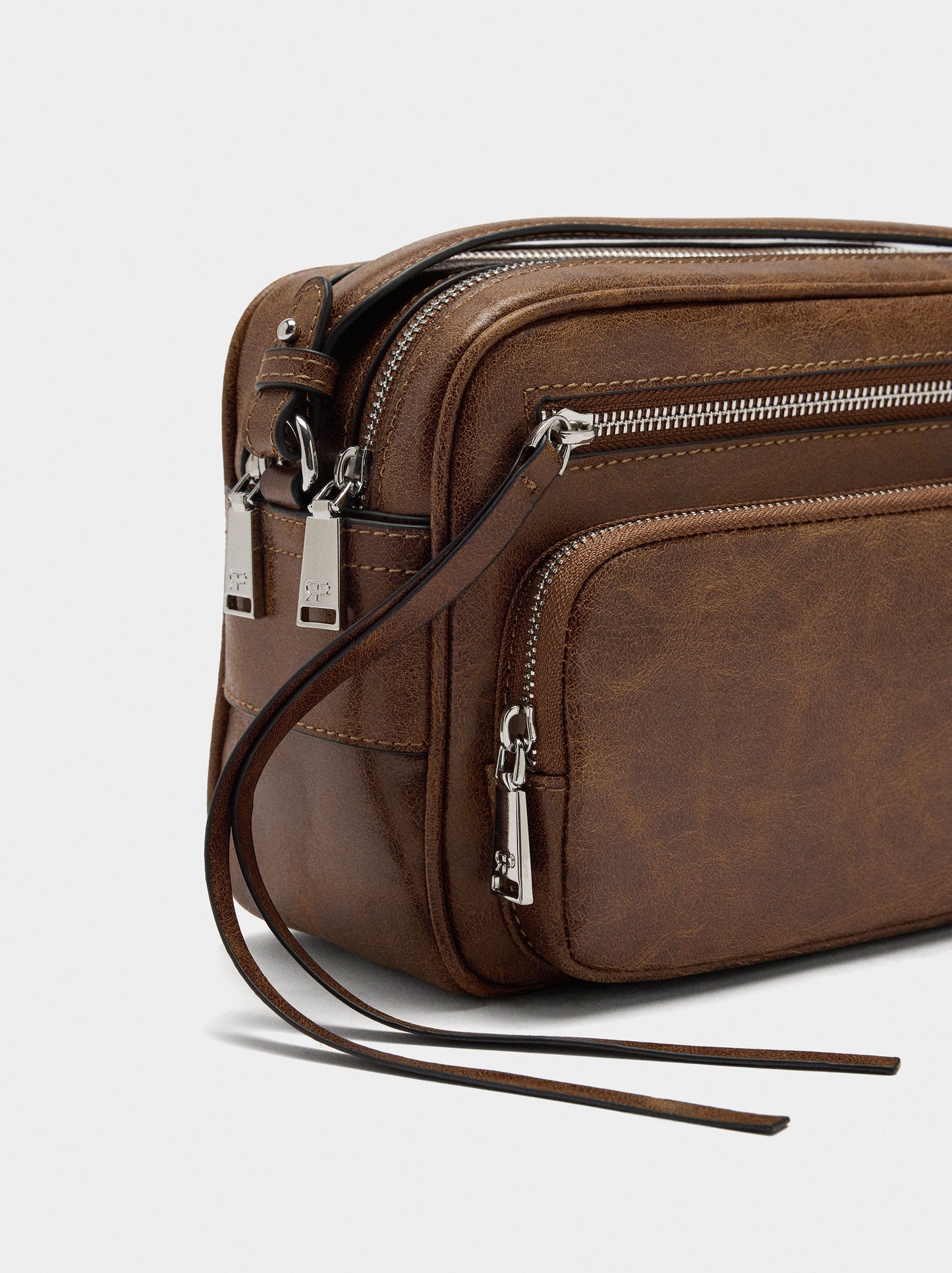 Crossbody Bag With Aged Effect