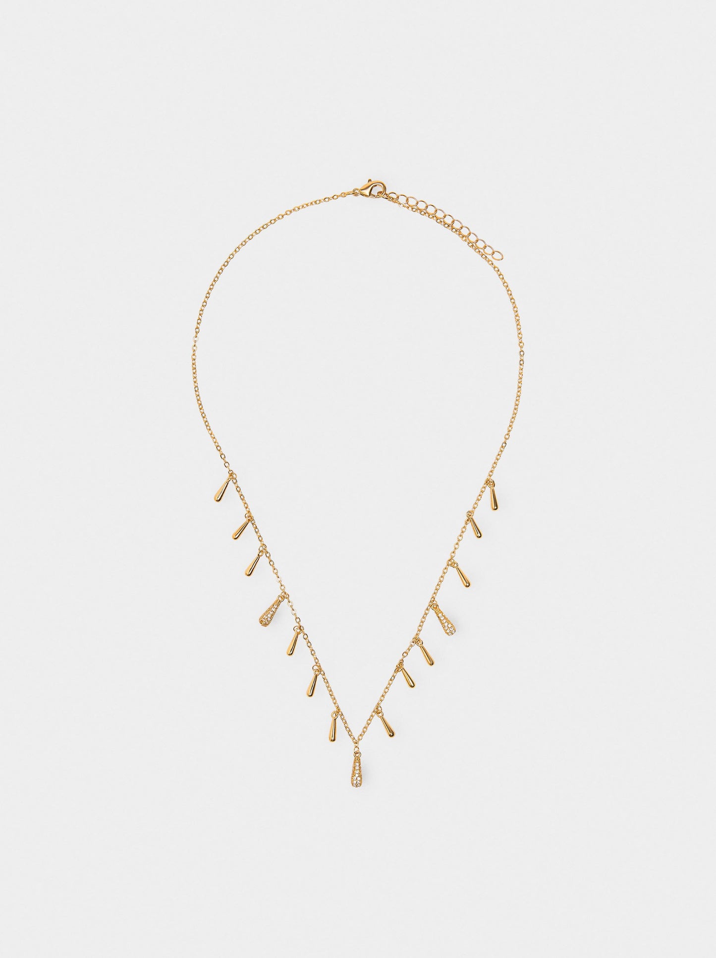 Tear Necklace With Zirconia