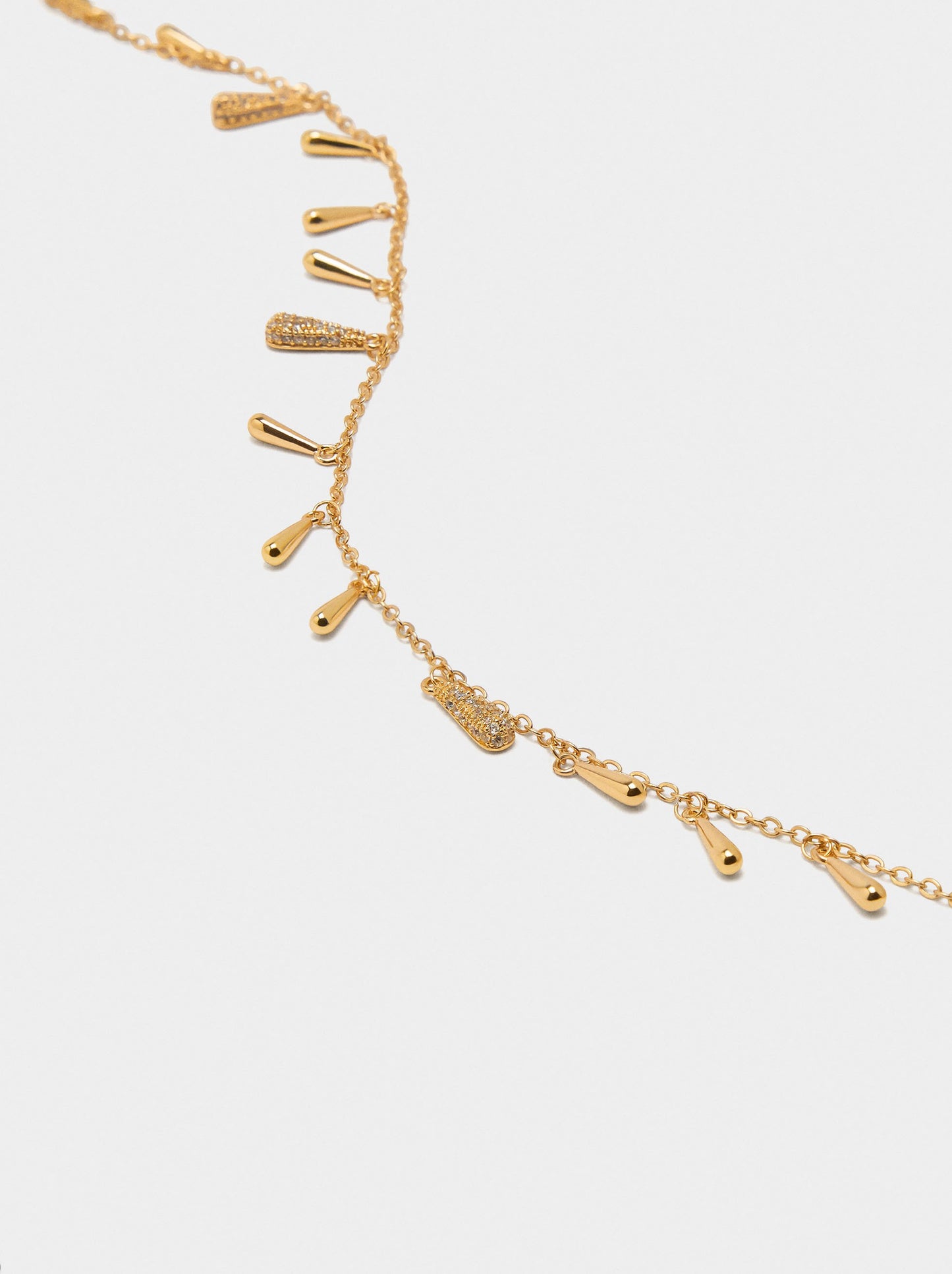 Tear Necklace With Zirconia