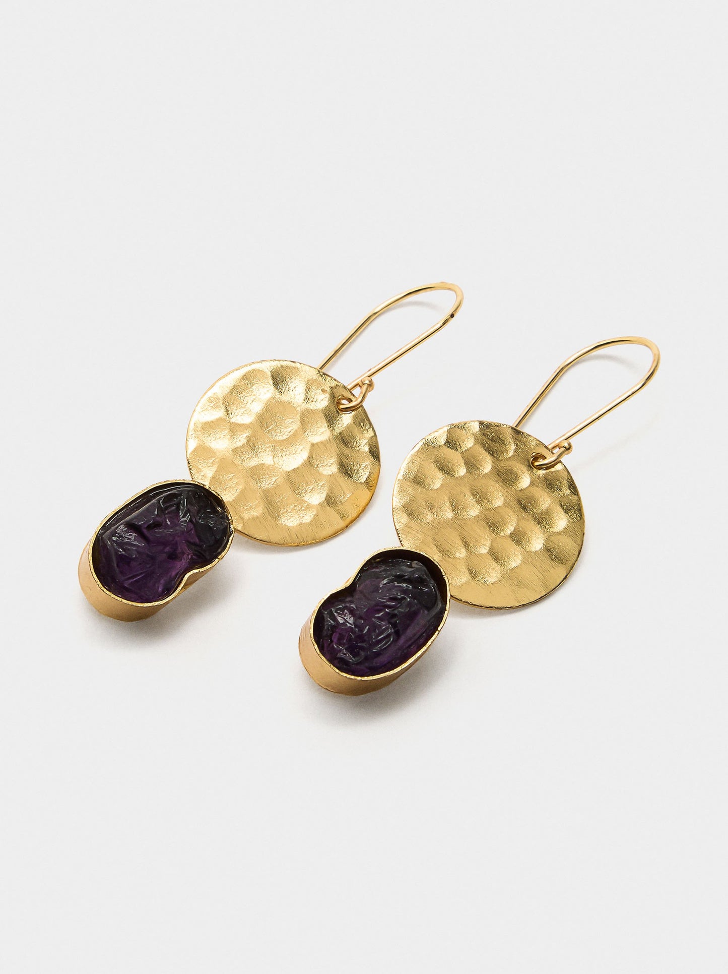 Round Earrings With Stones