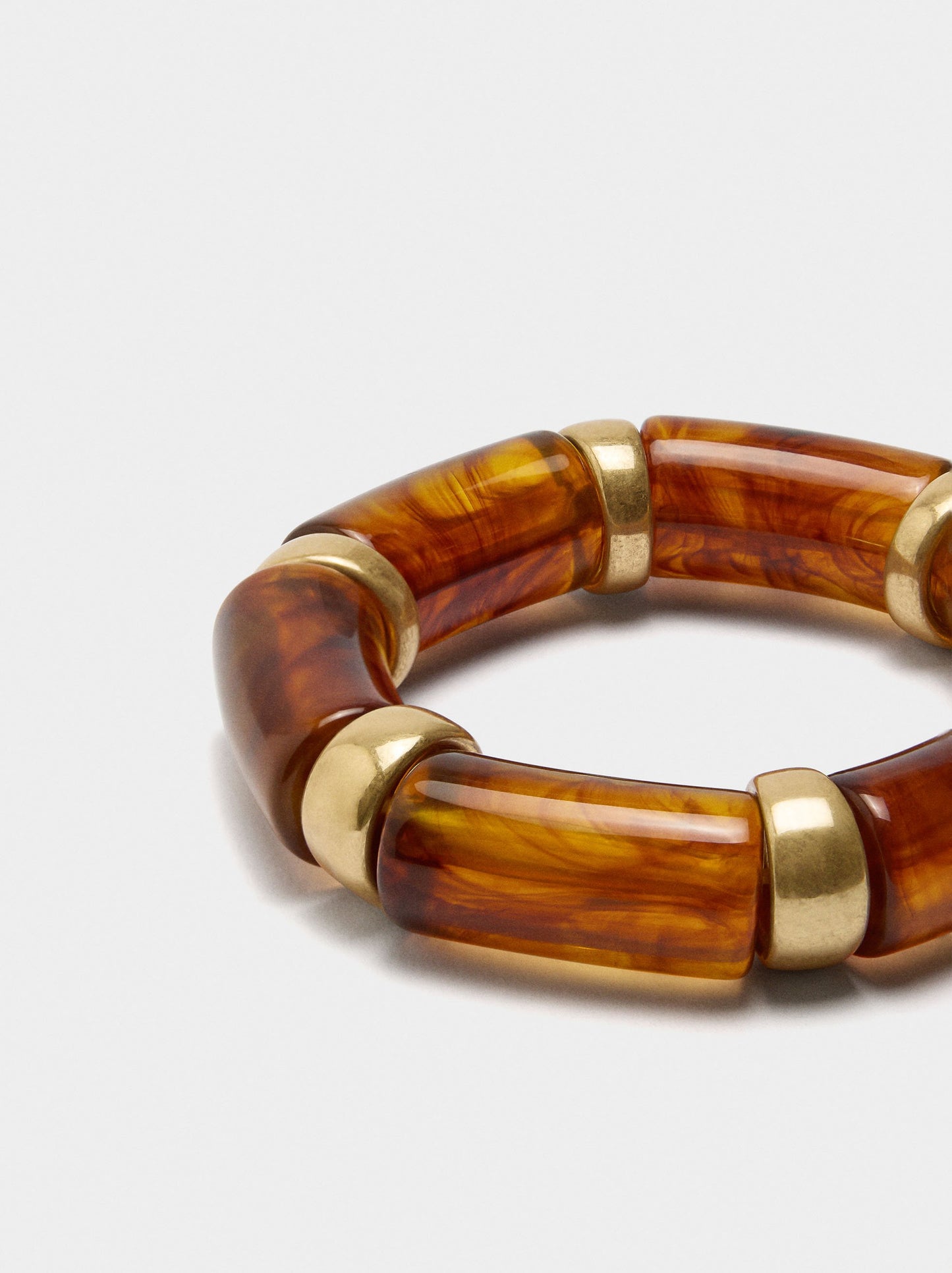 Elastic Bracelet With Tortoiseshell Effect