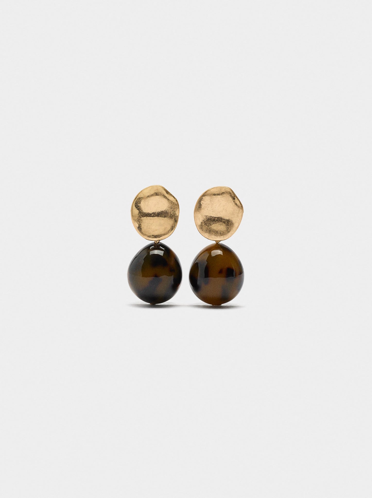 Tortoiseshell-Effect Earrings
