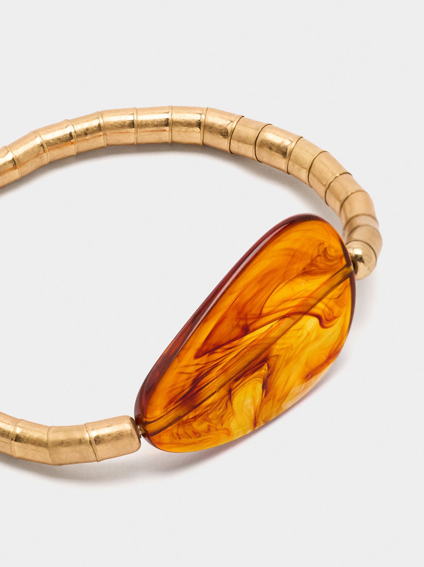 Elastic Bracelet With Stone Effect Detail