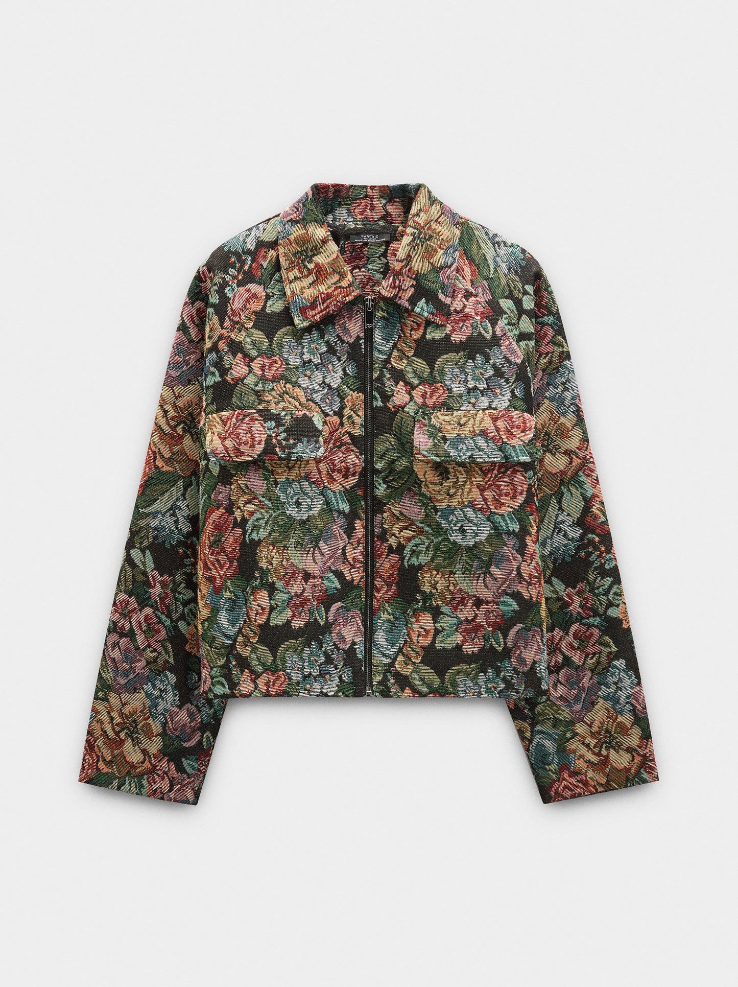 Floral Jacquard Coat