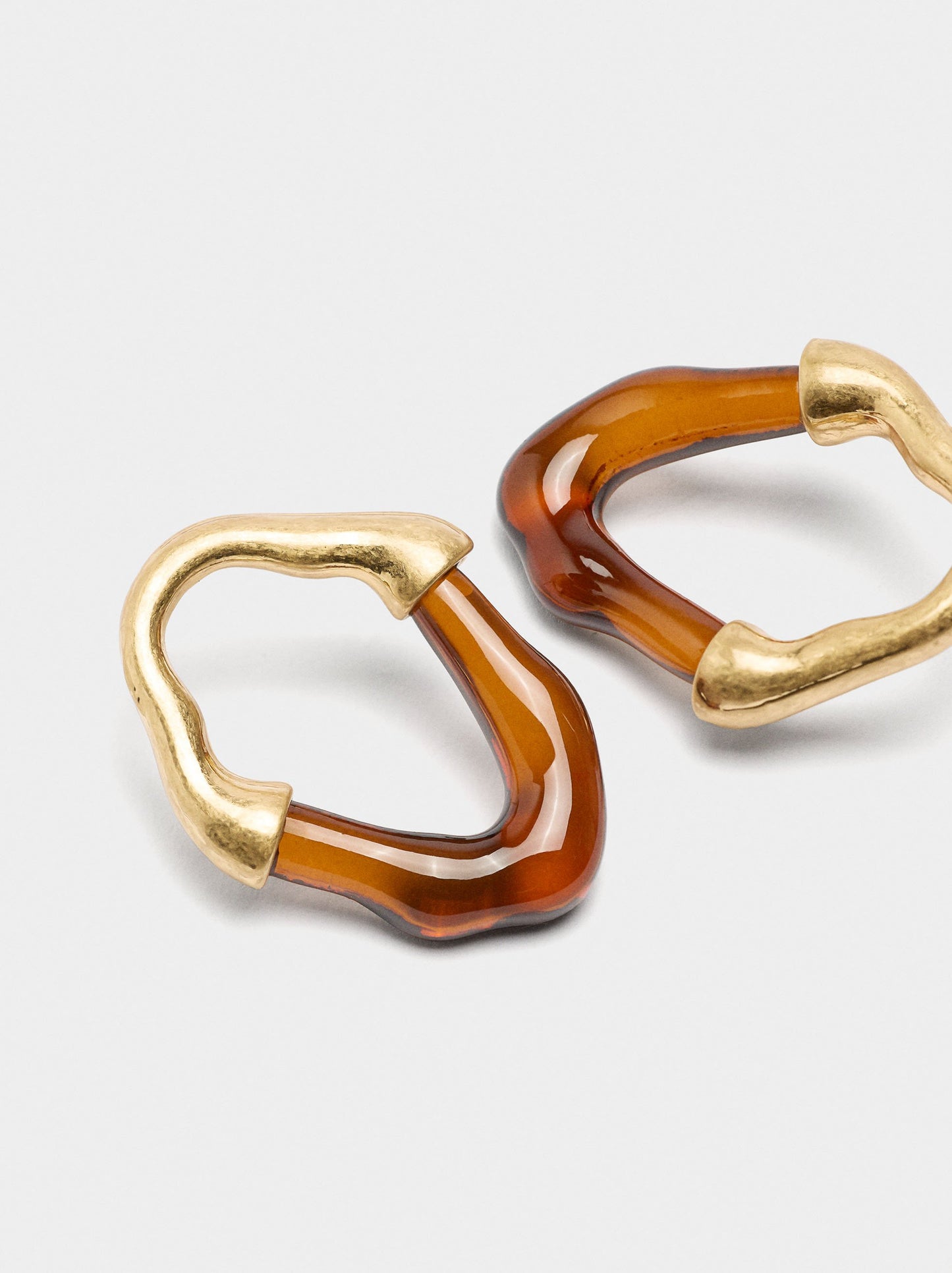 Irregular Hoops With Stone Effect