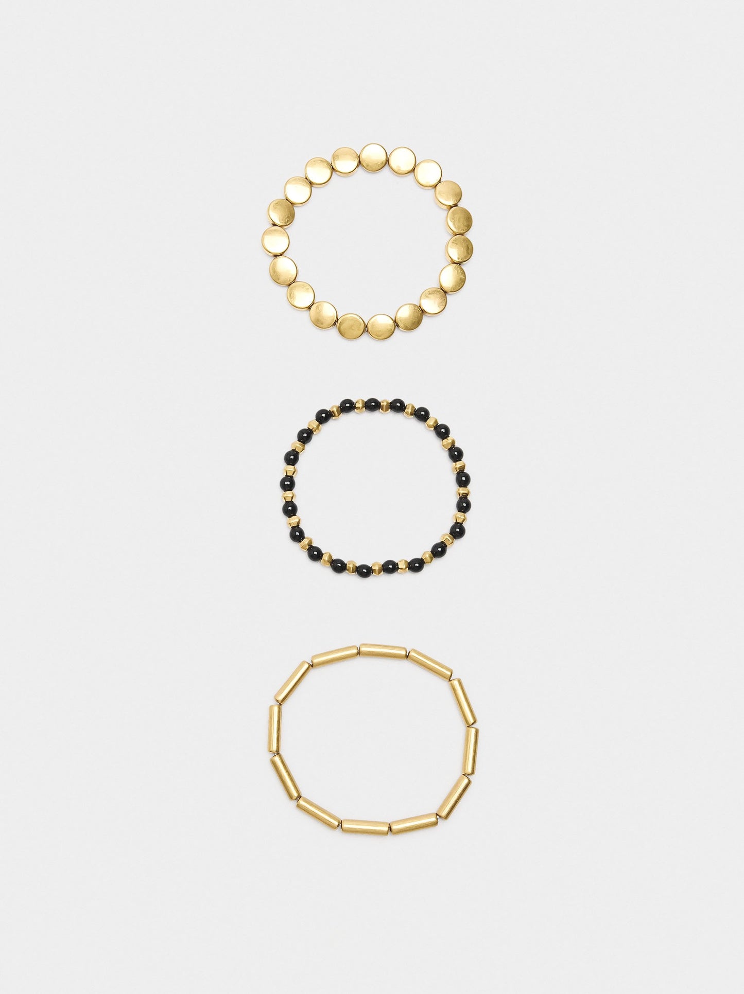 Set Of Bicolor Elastic Bracelets