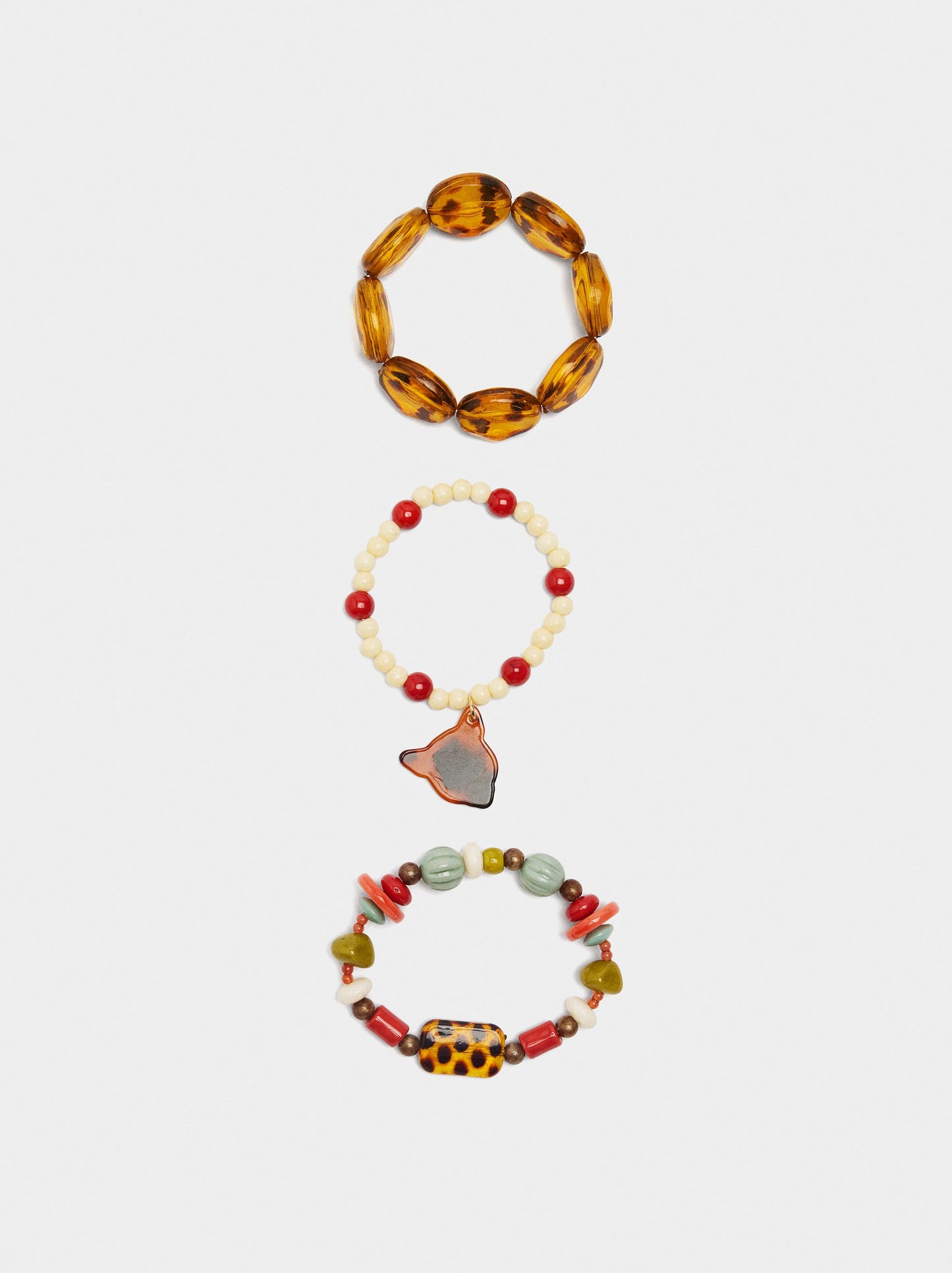 Set Of Bracelets With Tortoise Effect