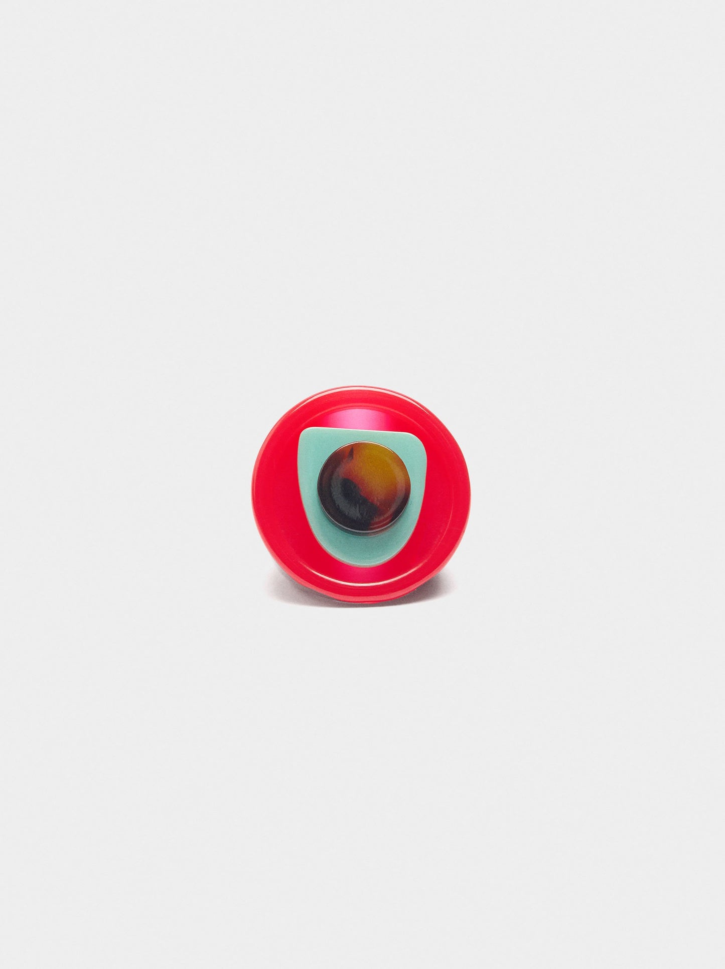 Round Ring With Tortoiseshell Effect