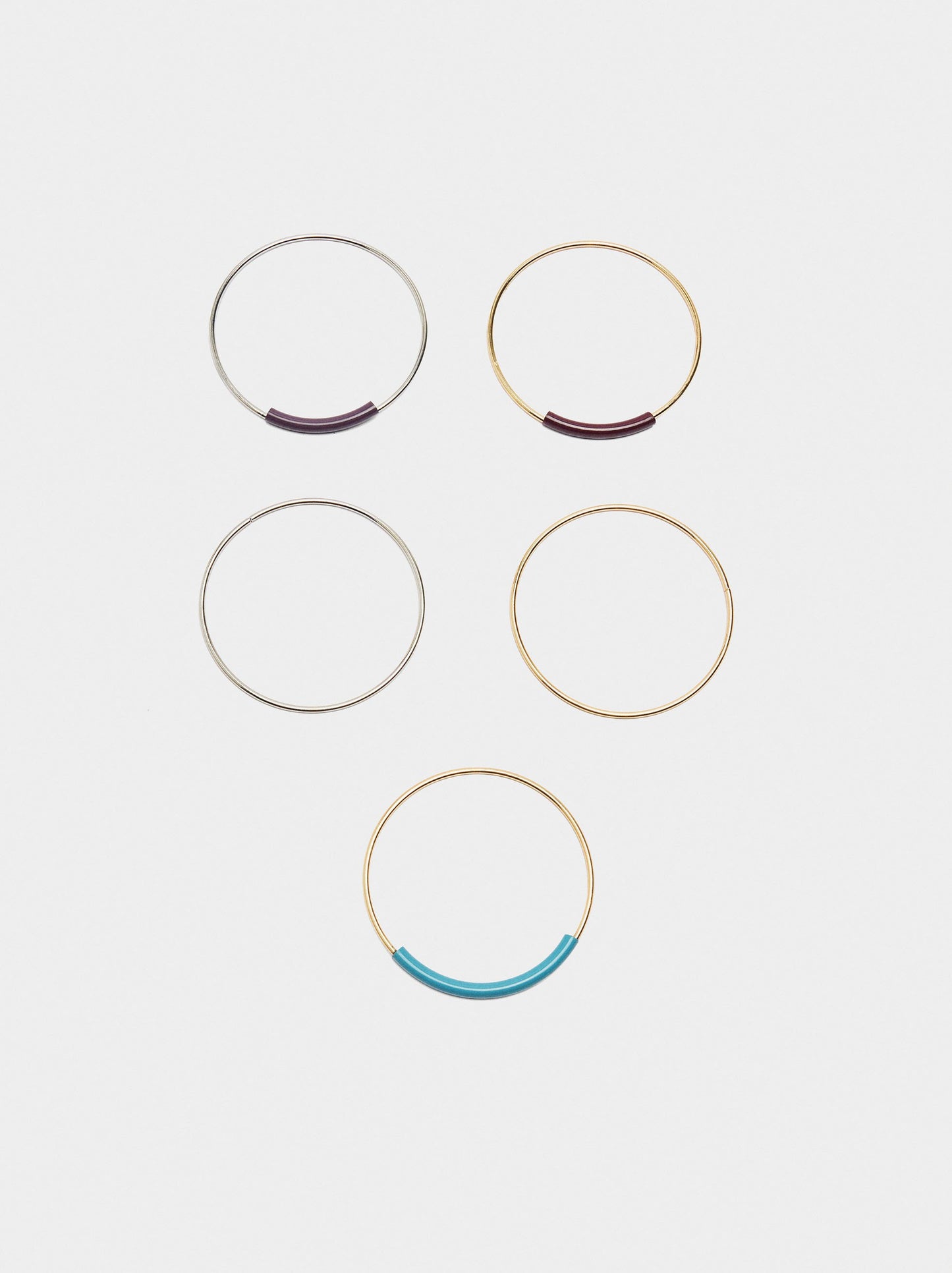 Set Of Bracelets With Enamel
