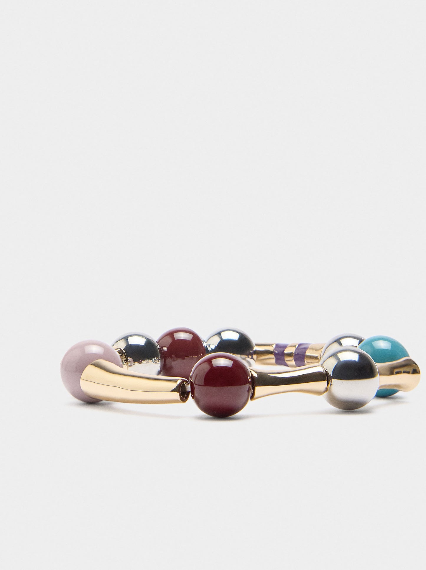 Elastic Bracelet With Enamel Beads