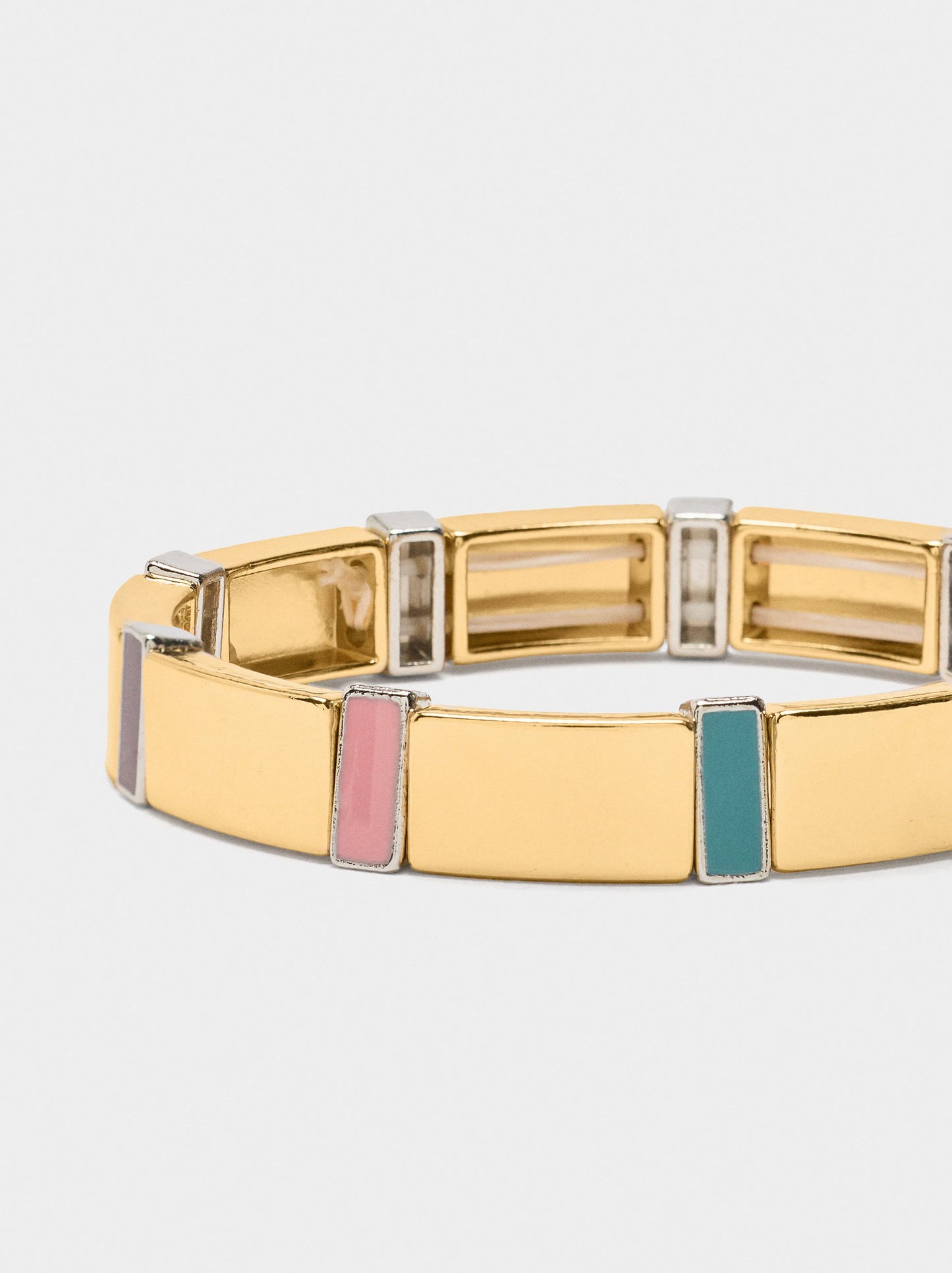 Elastic Bracelet With Enamel