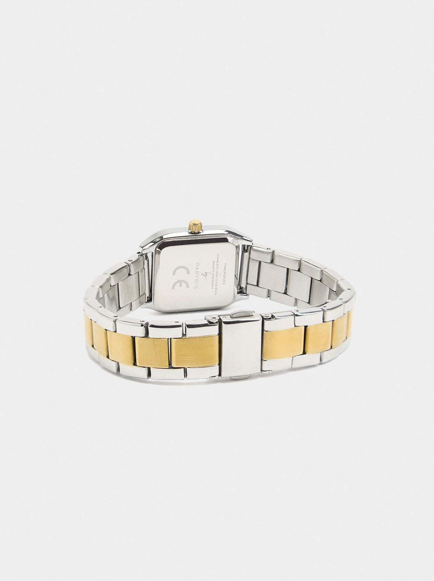 Bicolor Watch With Stainless Steel Bracelet