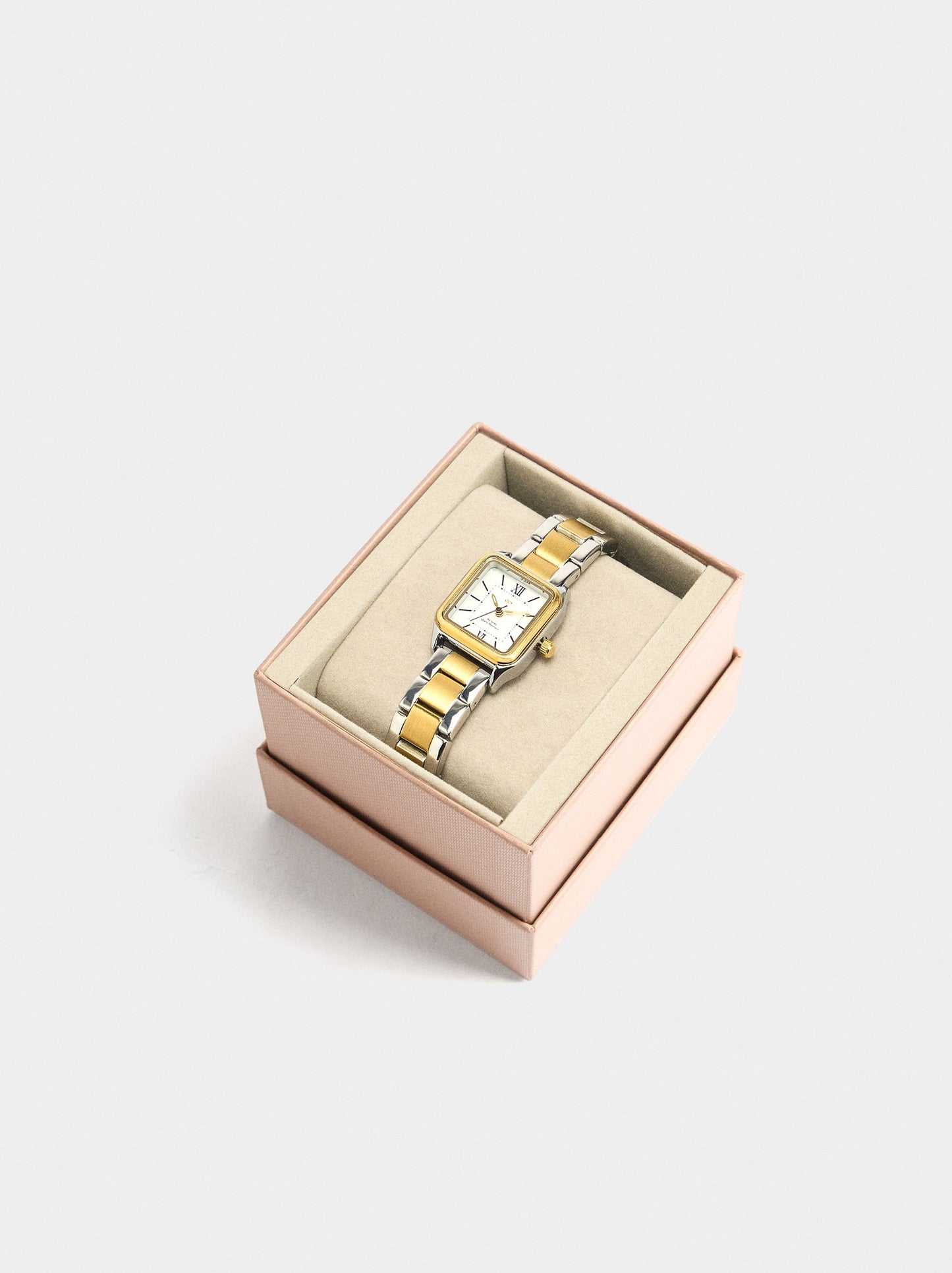 Bicolor Watch With Stainless Steel Bracelet