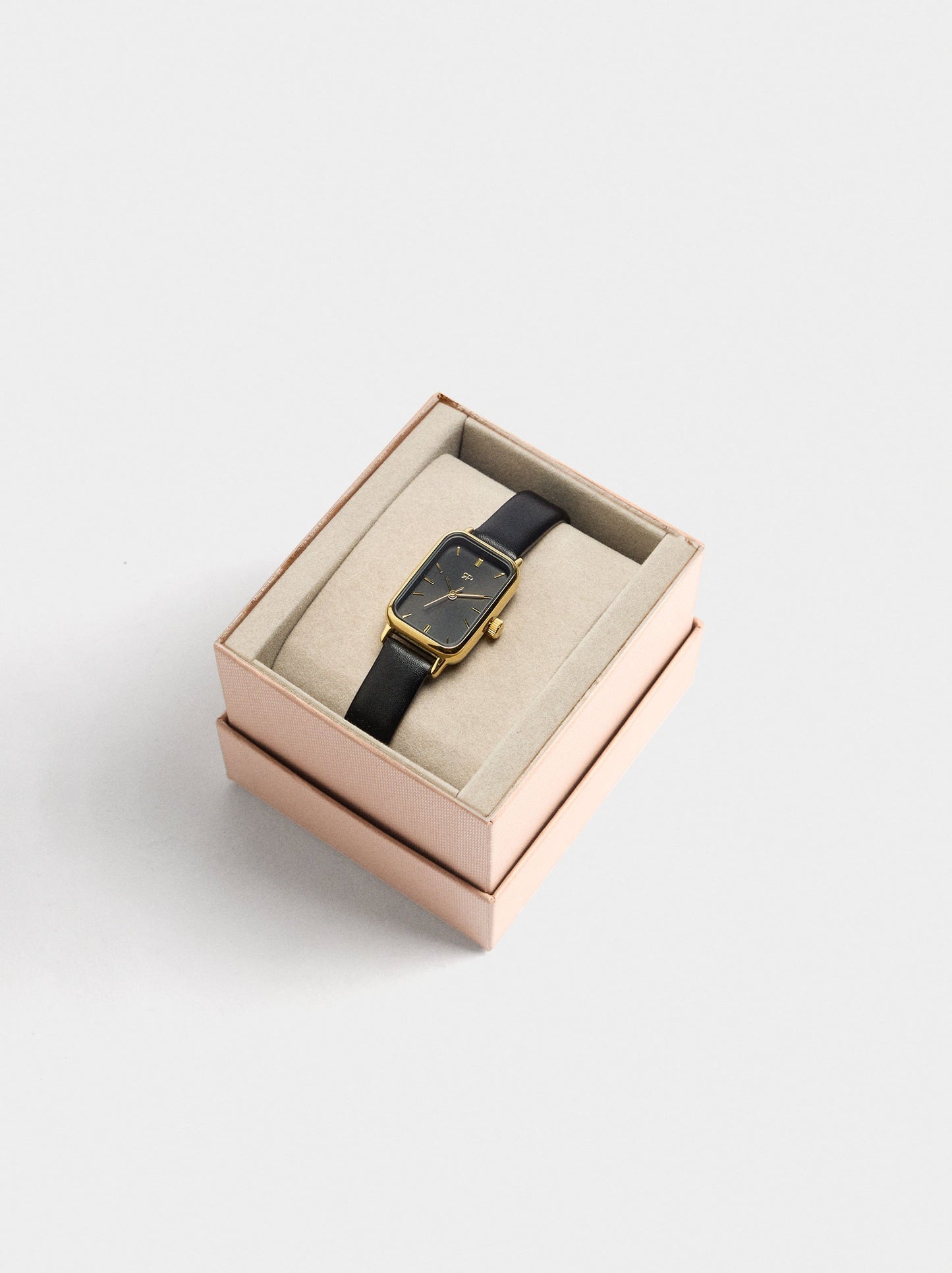 Square Watch With Textured Bracelet