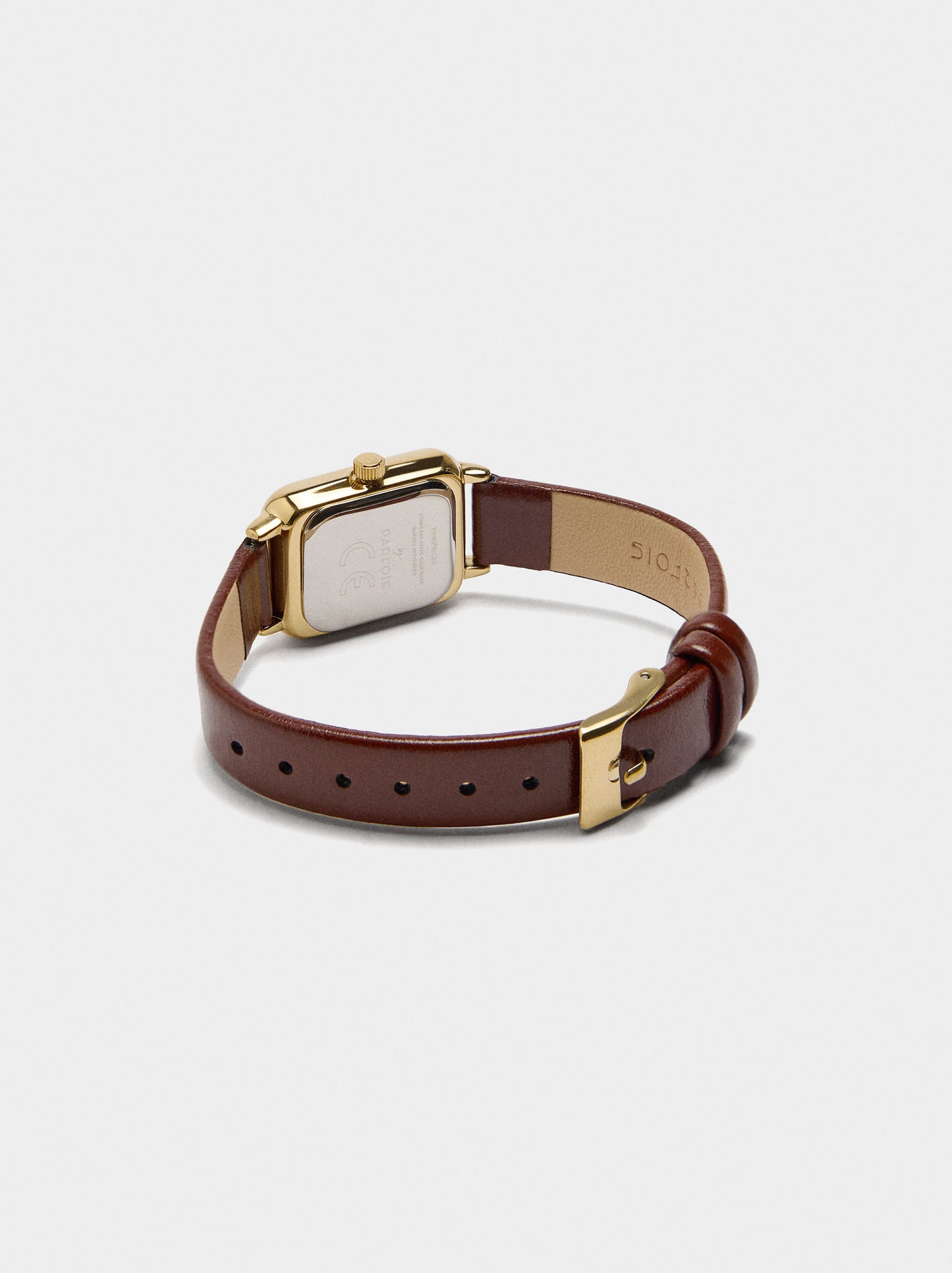 Square Watch With Textured Bracelet