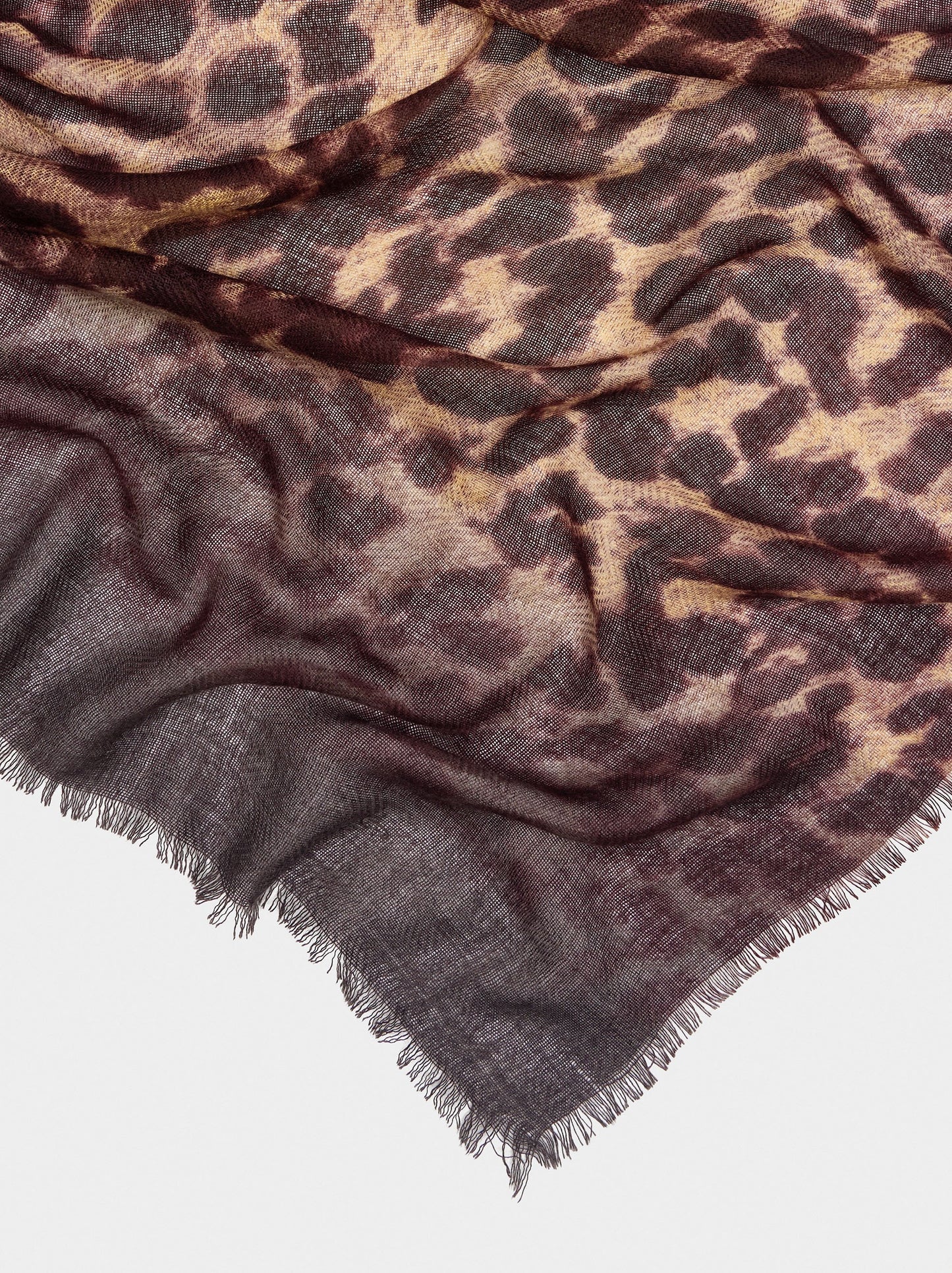 Scarf With Animal Printed
