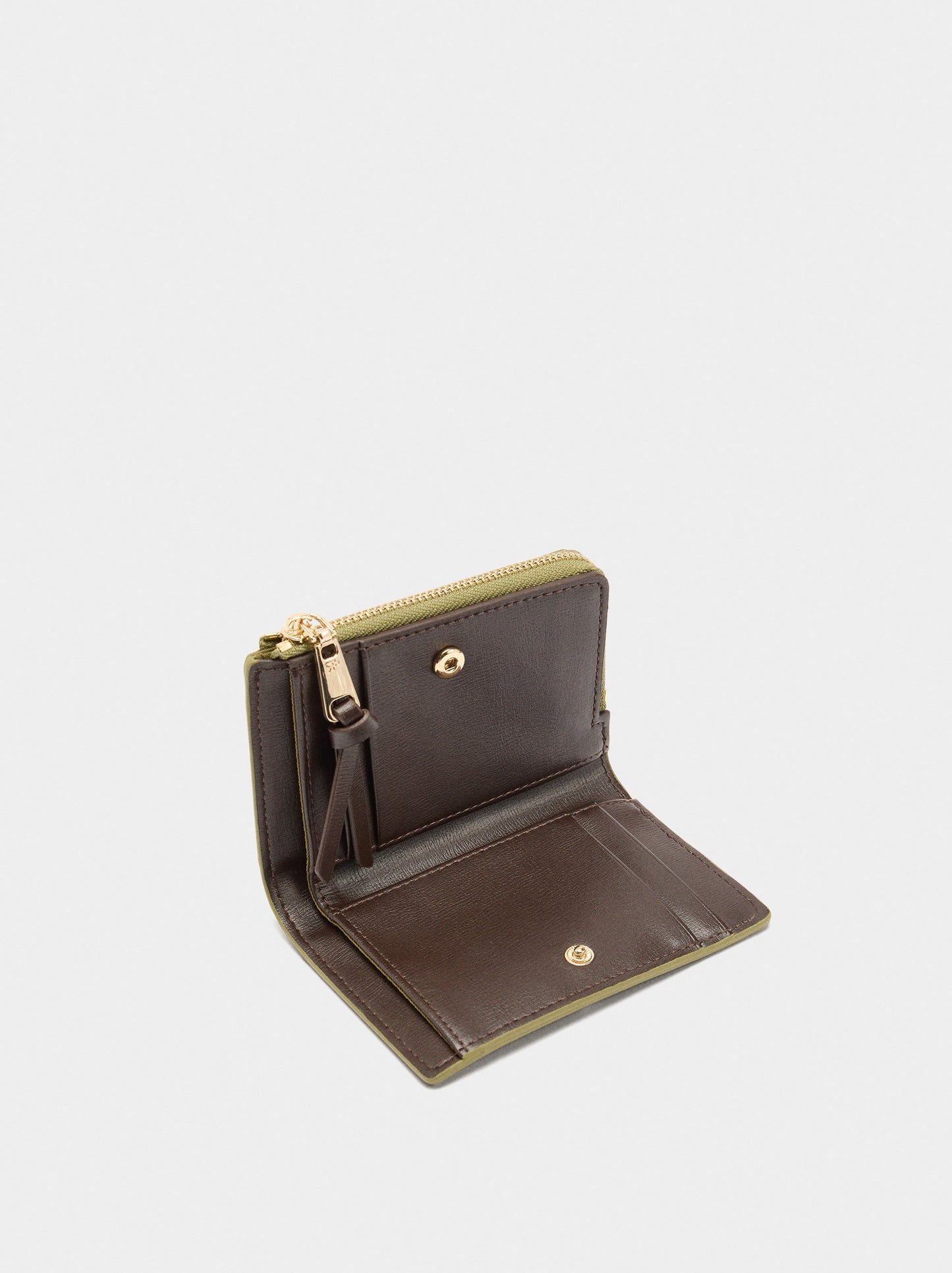 Wallet With Suede Effect