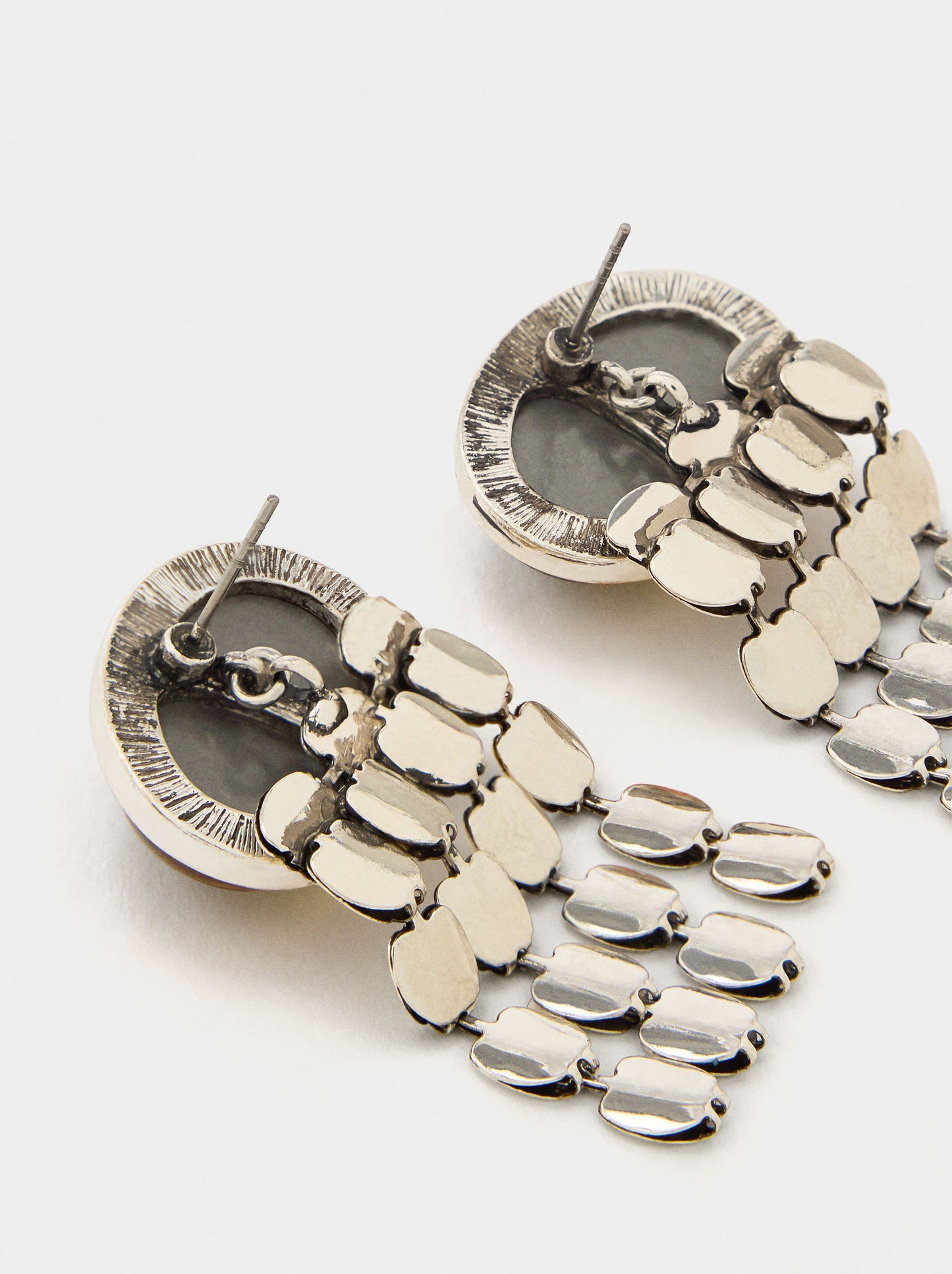 Long Oval Earrings