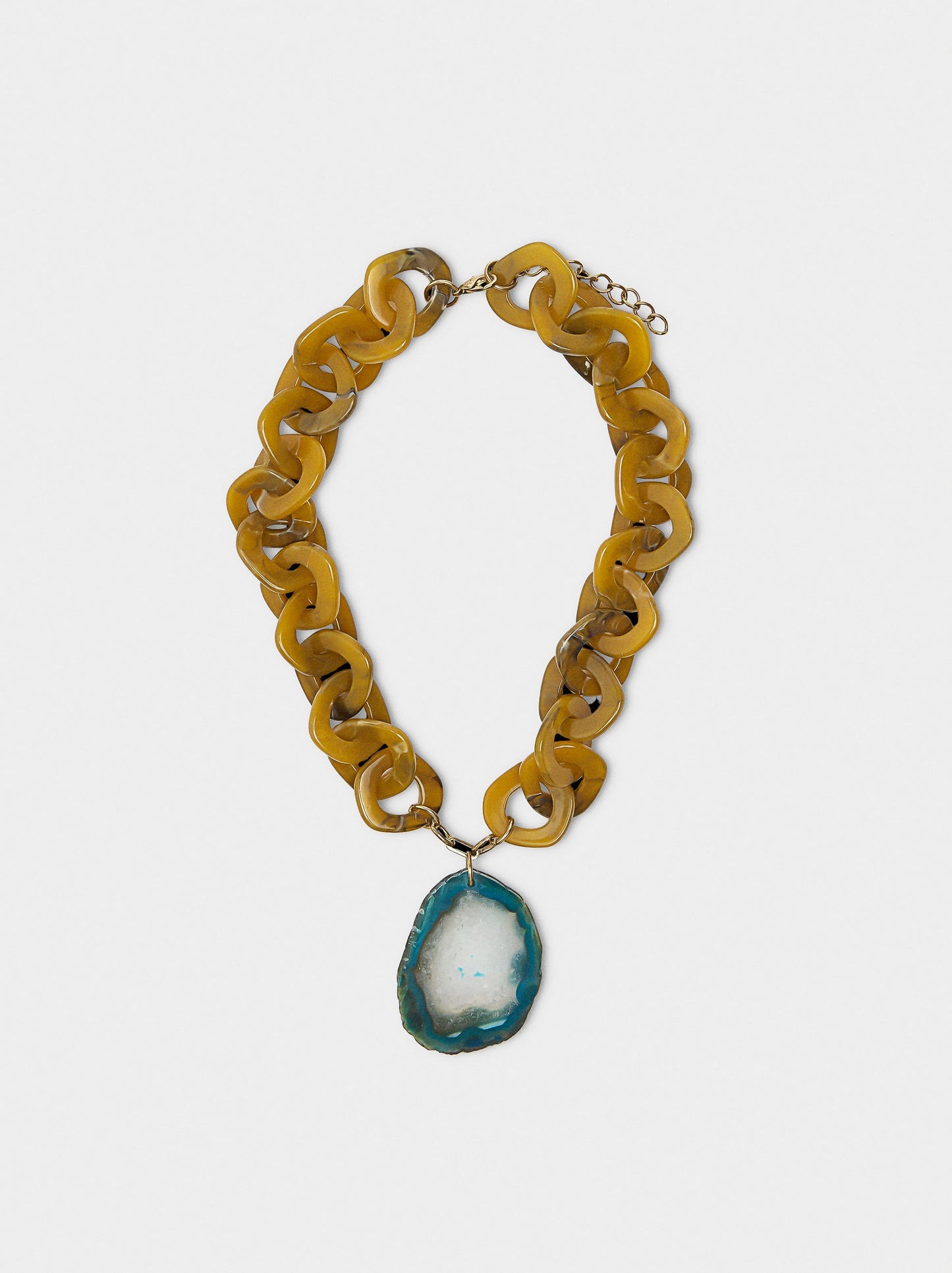 Maxi Links Necklace With Stone