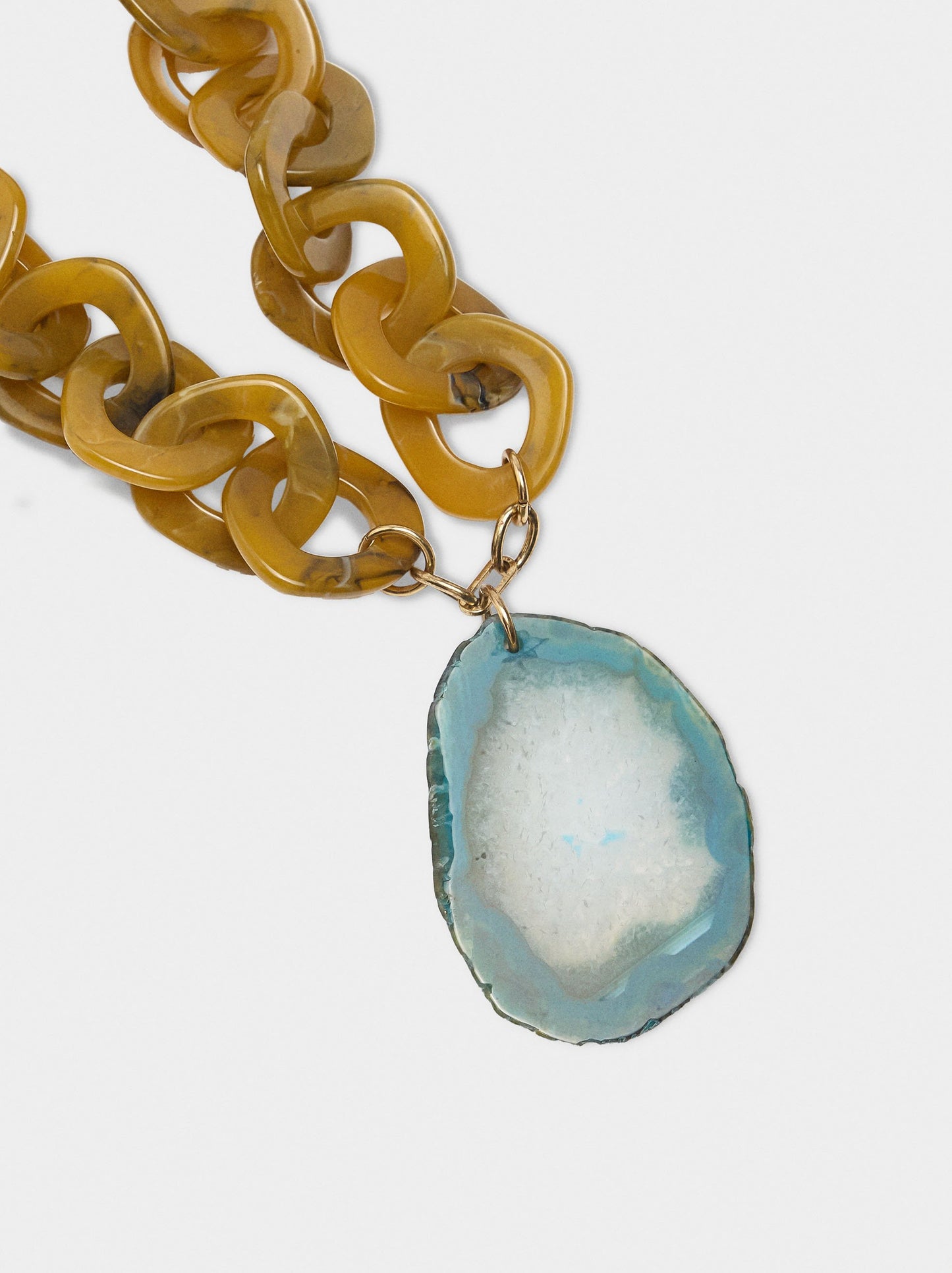 Maxi Links Necklace With Stone