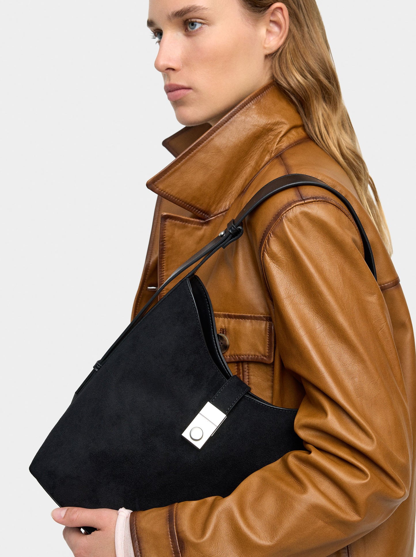 Shoulder Bag With Crossbody Bag