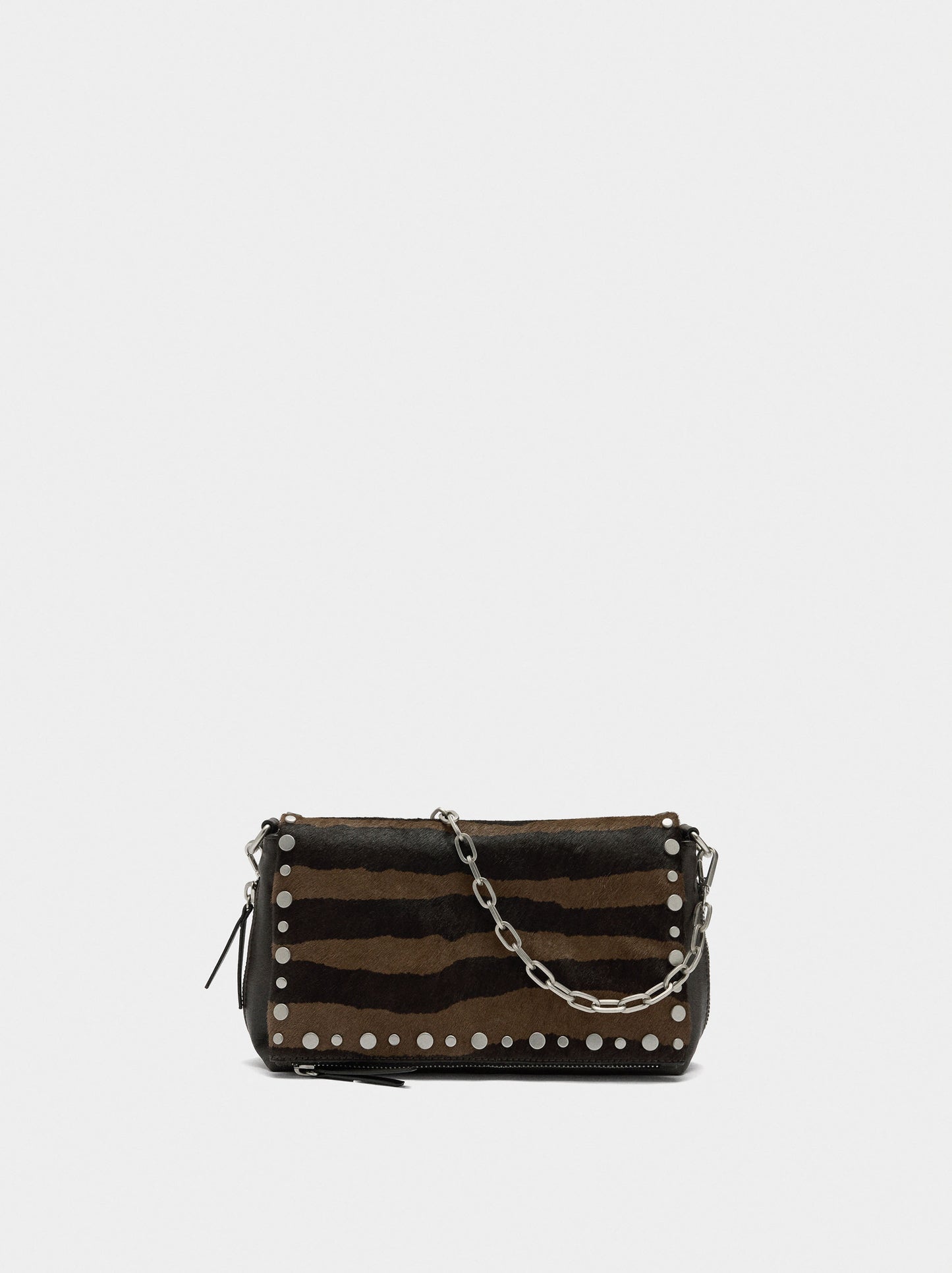 Shoulder Bag With Leather And Studs Details