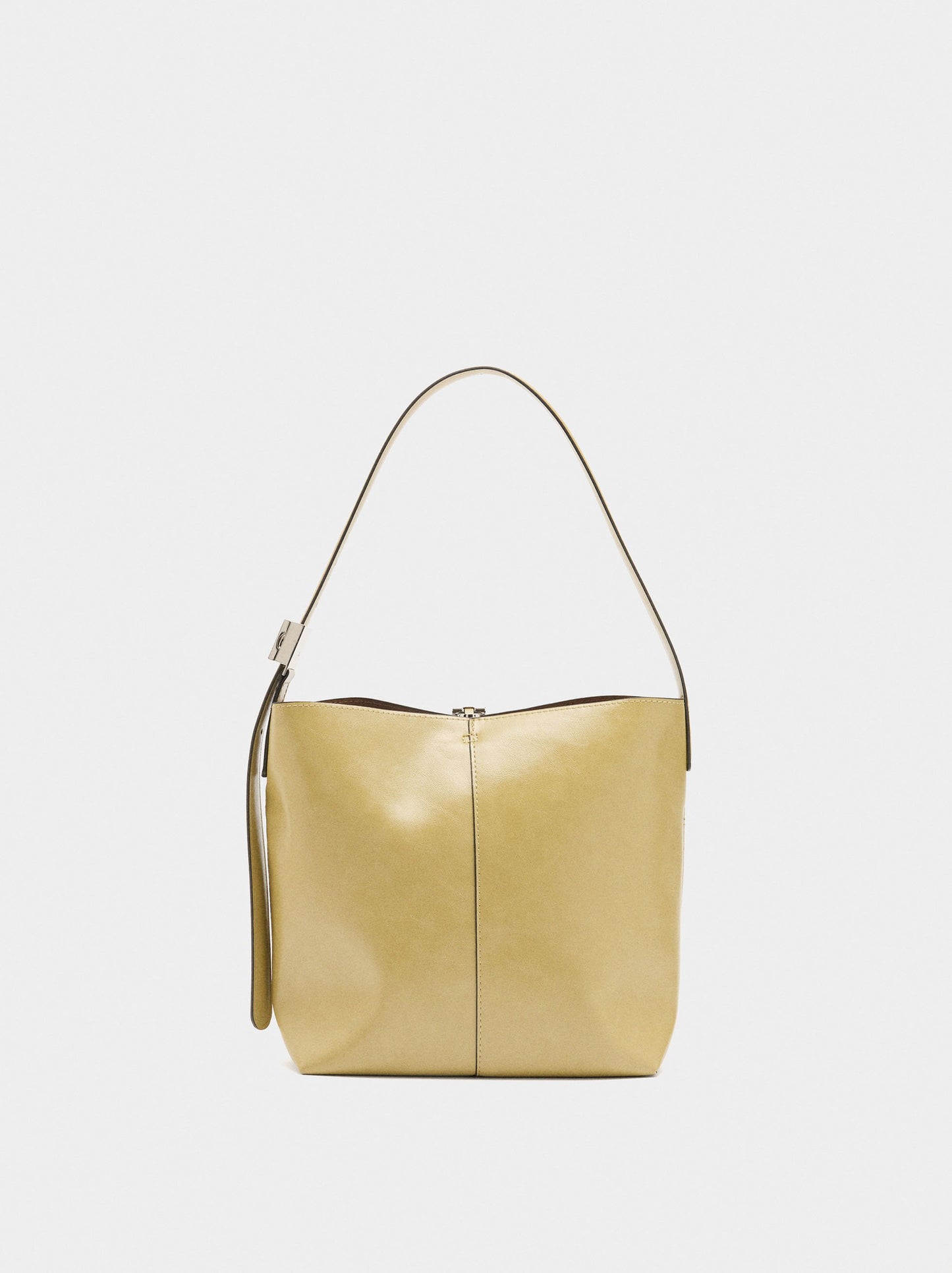 Bucket Bag With Cracked Effect