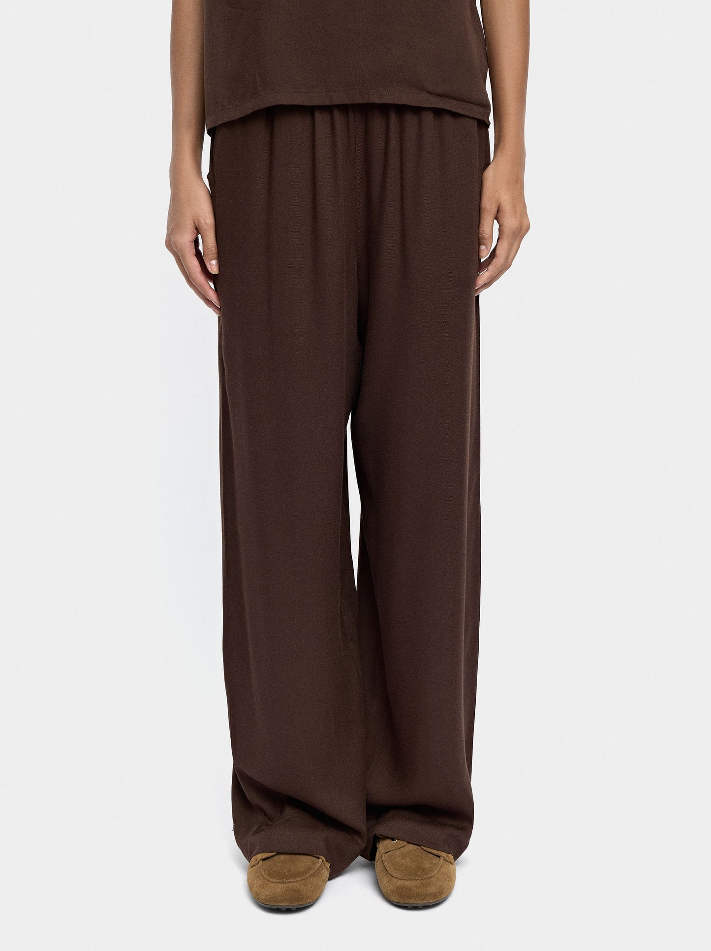Fluid Trousers With Elastic Waist