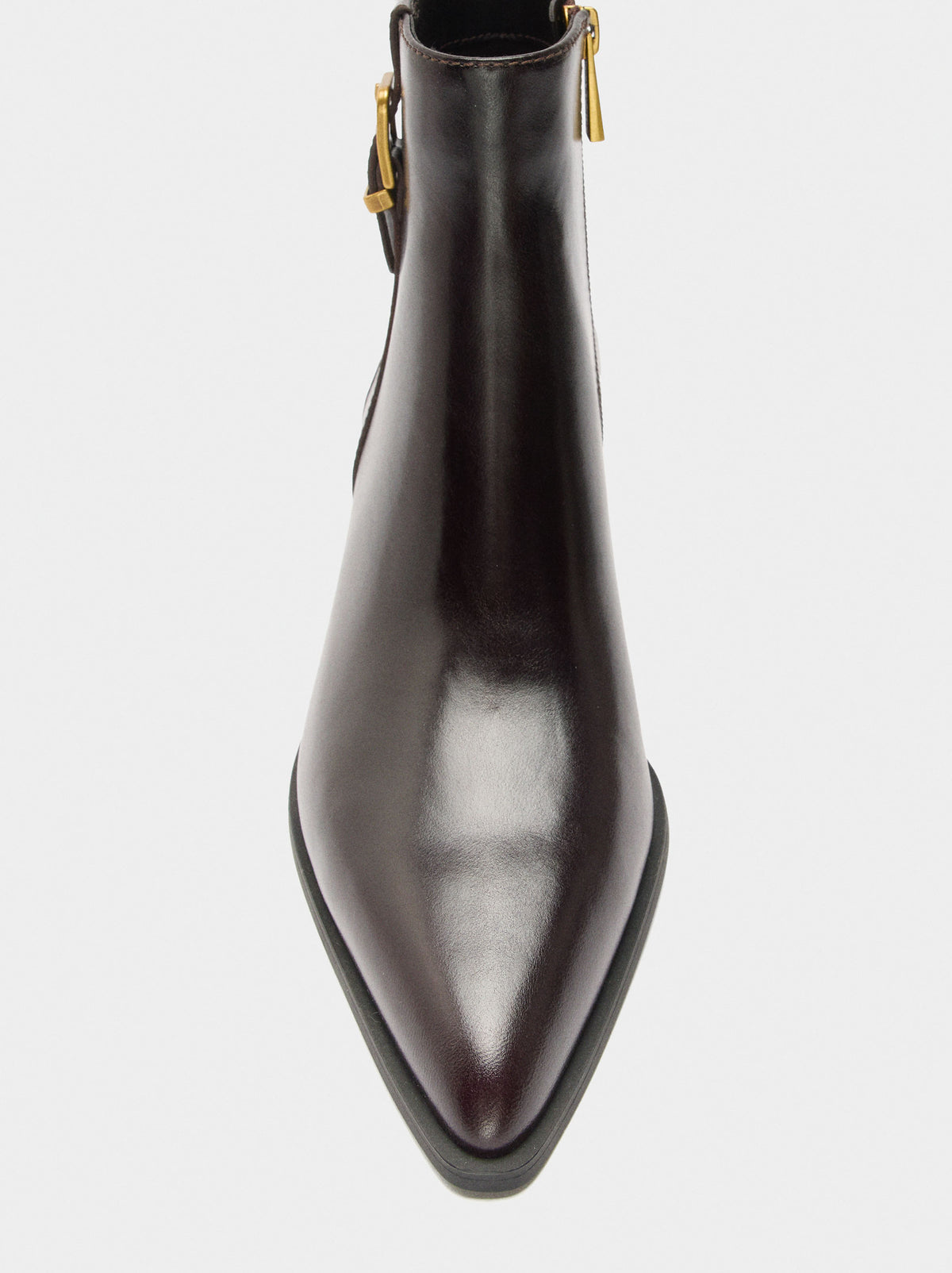 Leather Ankle Boots With Buckle
