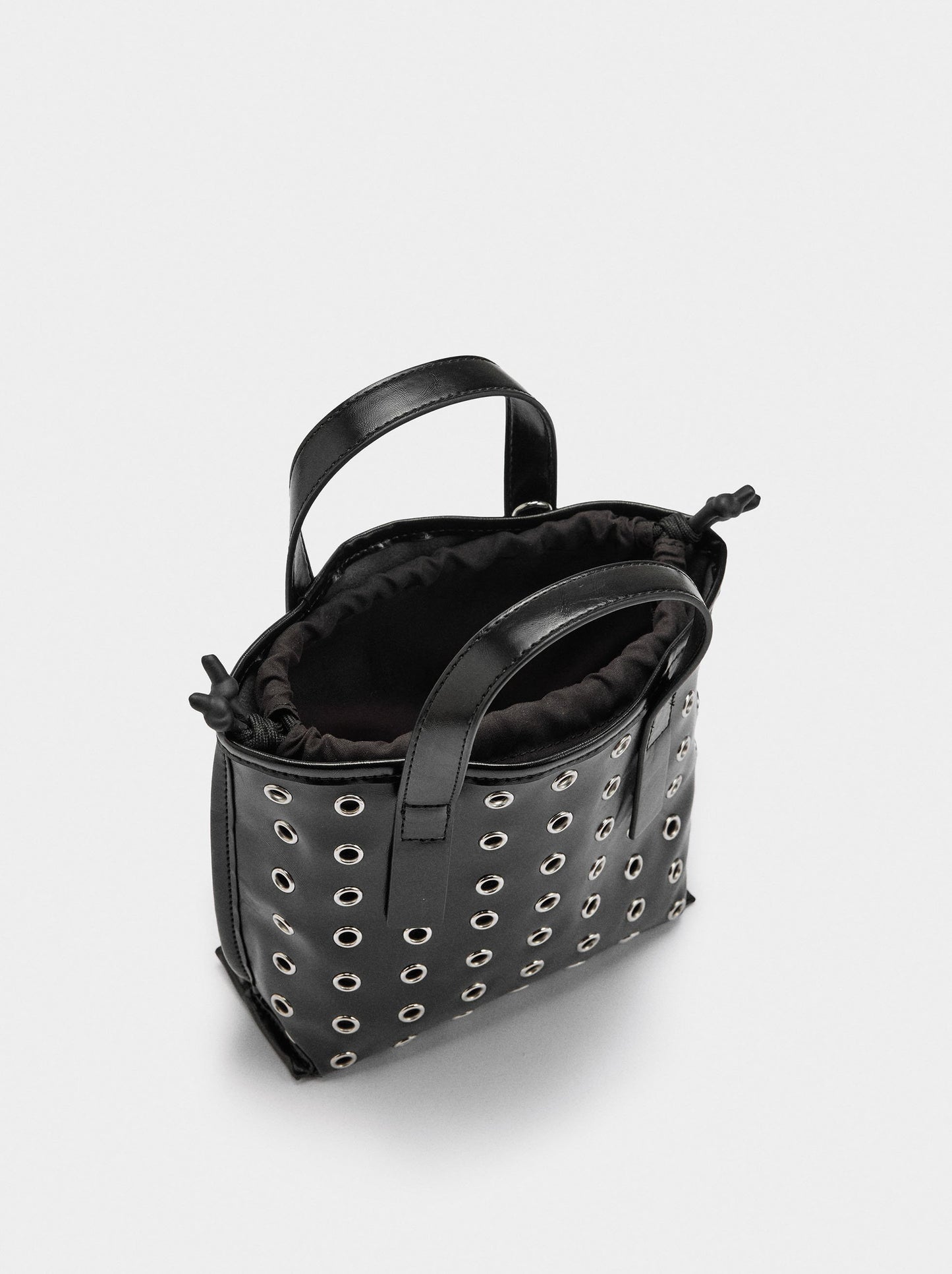 Tote Bag With Studs And Inner Pouch