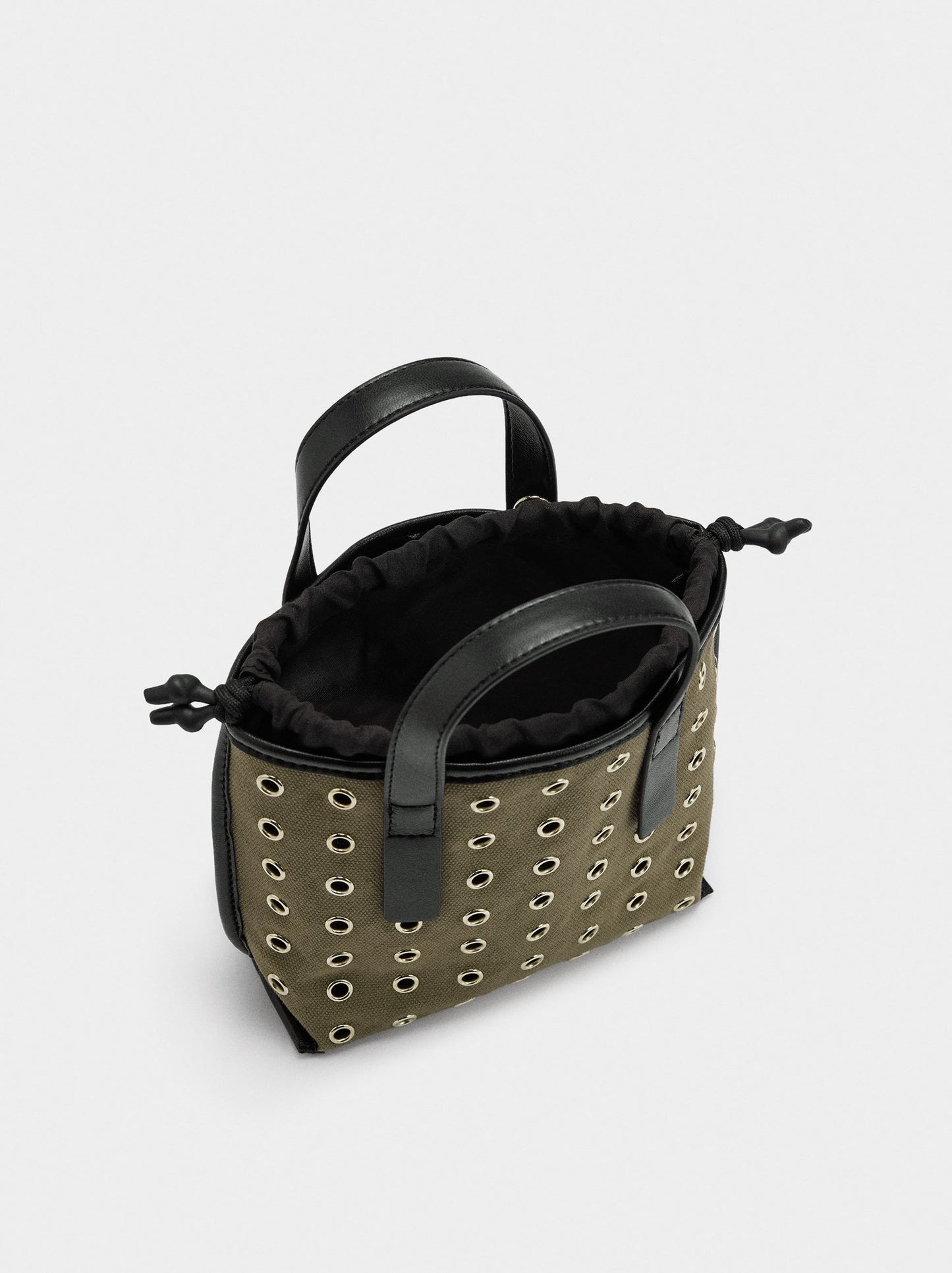 Tote Bag With Studs And Inner Pouch