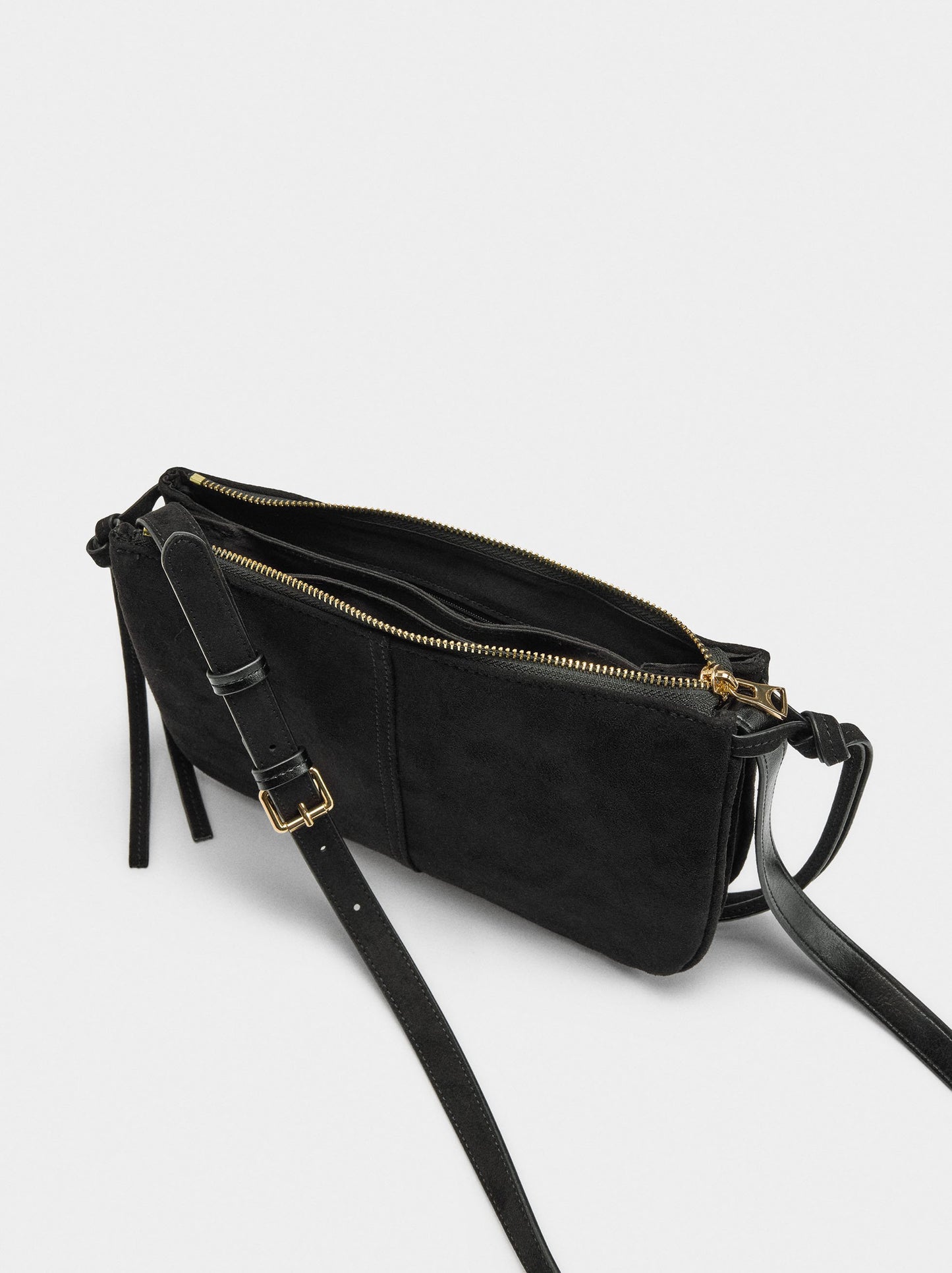 Crossbody Bag Suede Effect