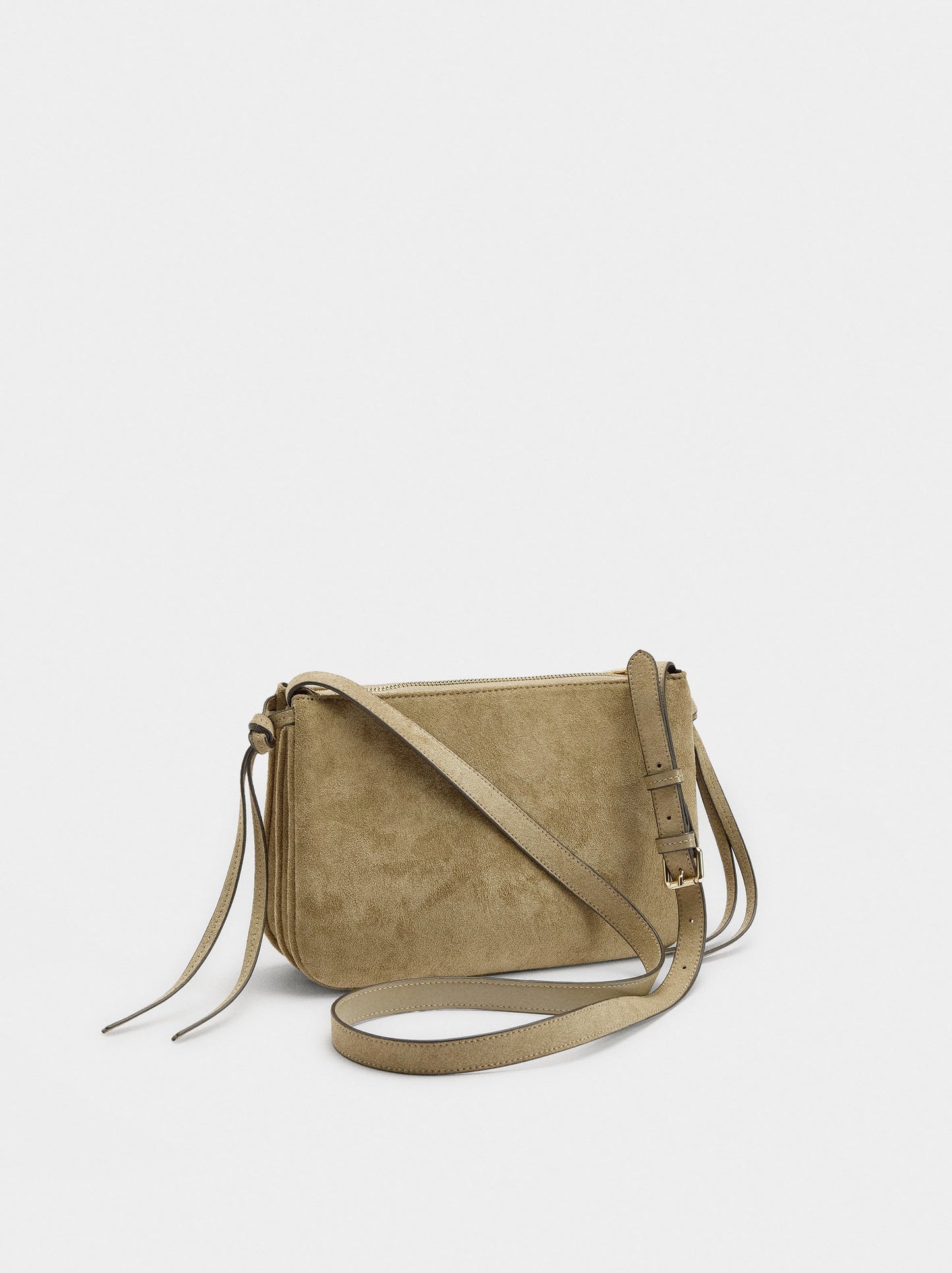 Crossbody Bag Suede Effect