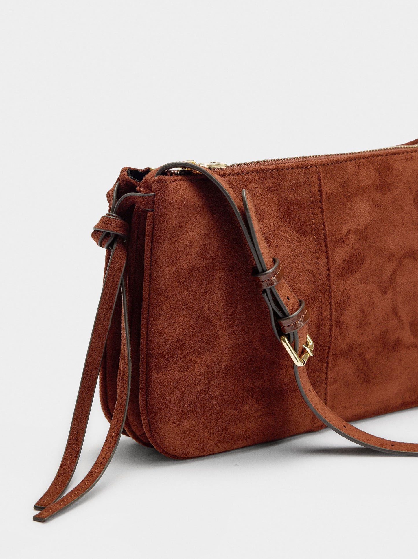 Crossbody Bag Suede Effect