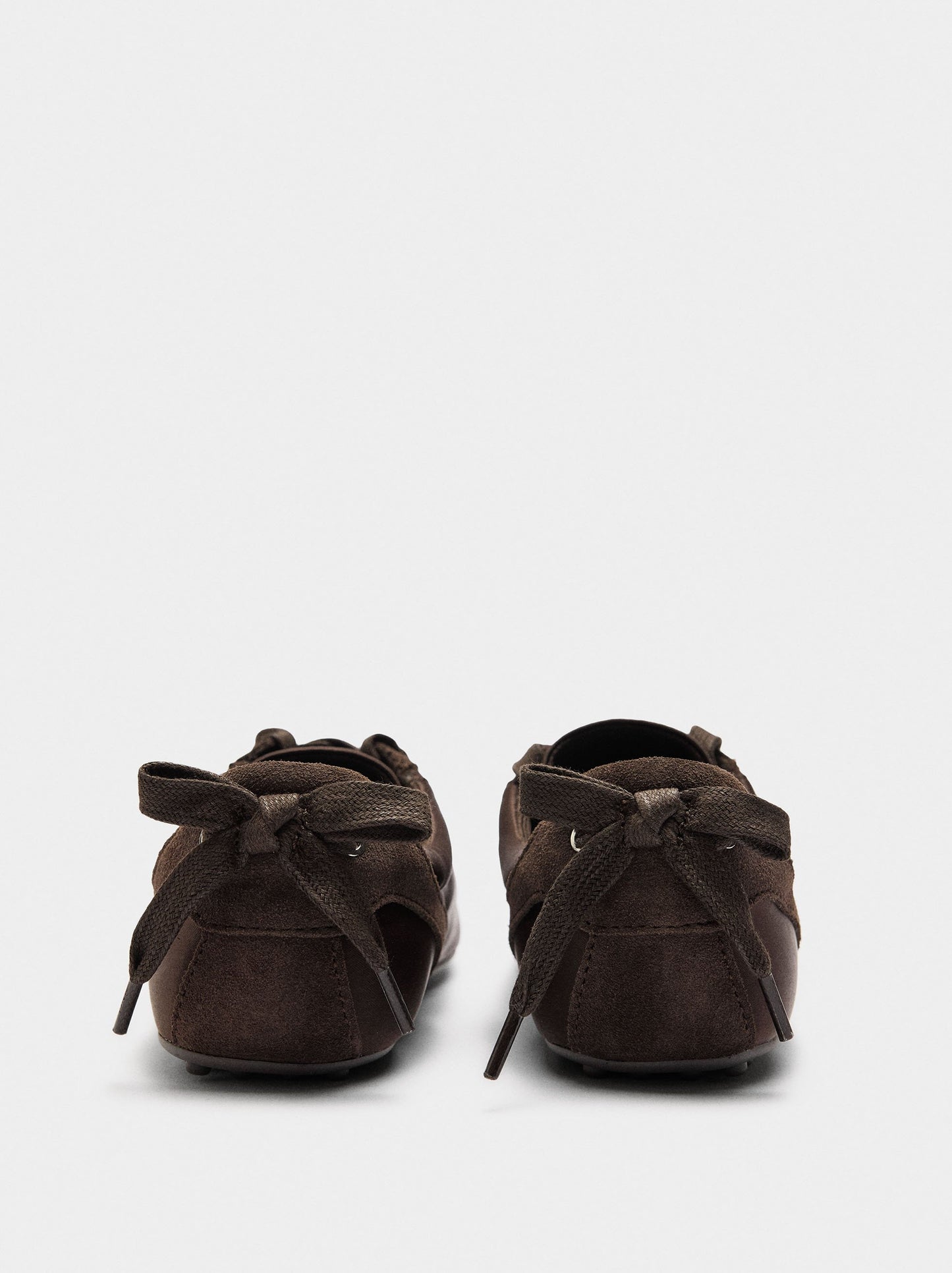 Sneakers With Monochromatic Leather Details