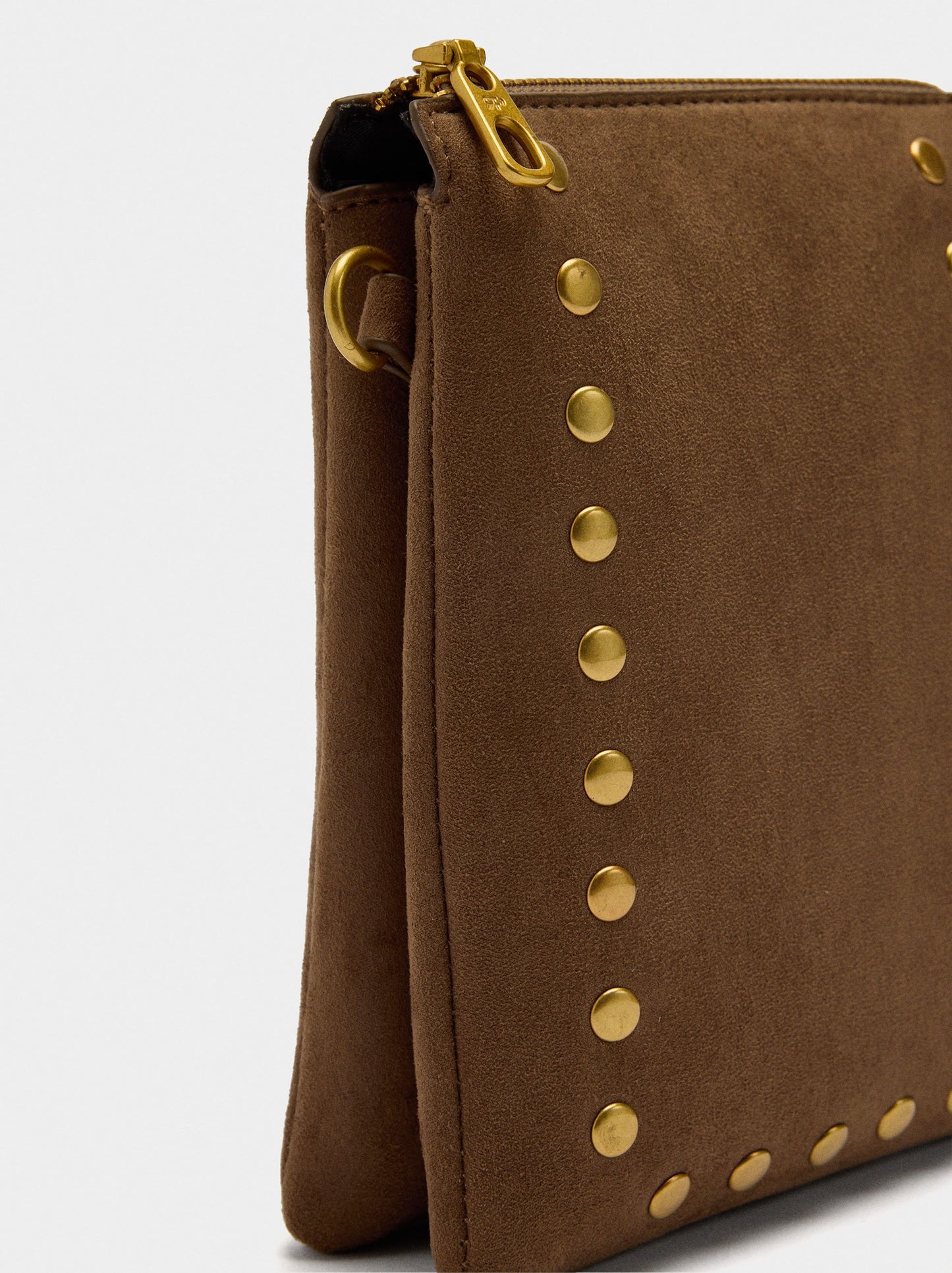Crossbody Bag With Texture And Studs