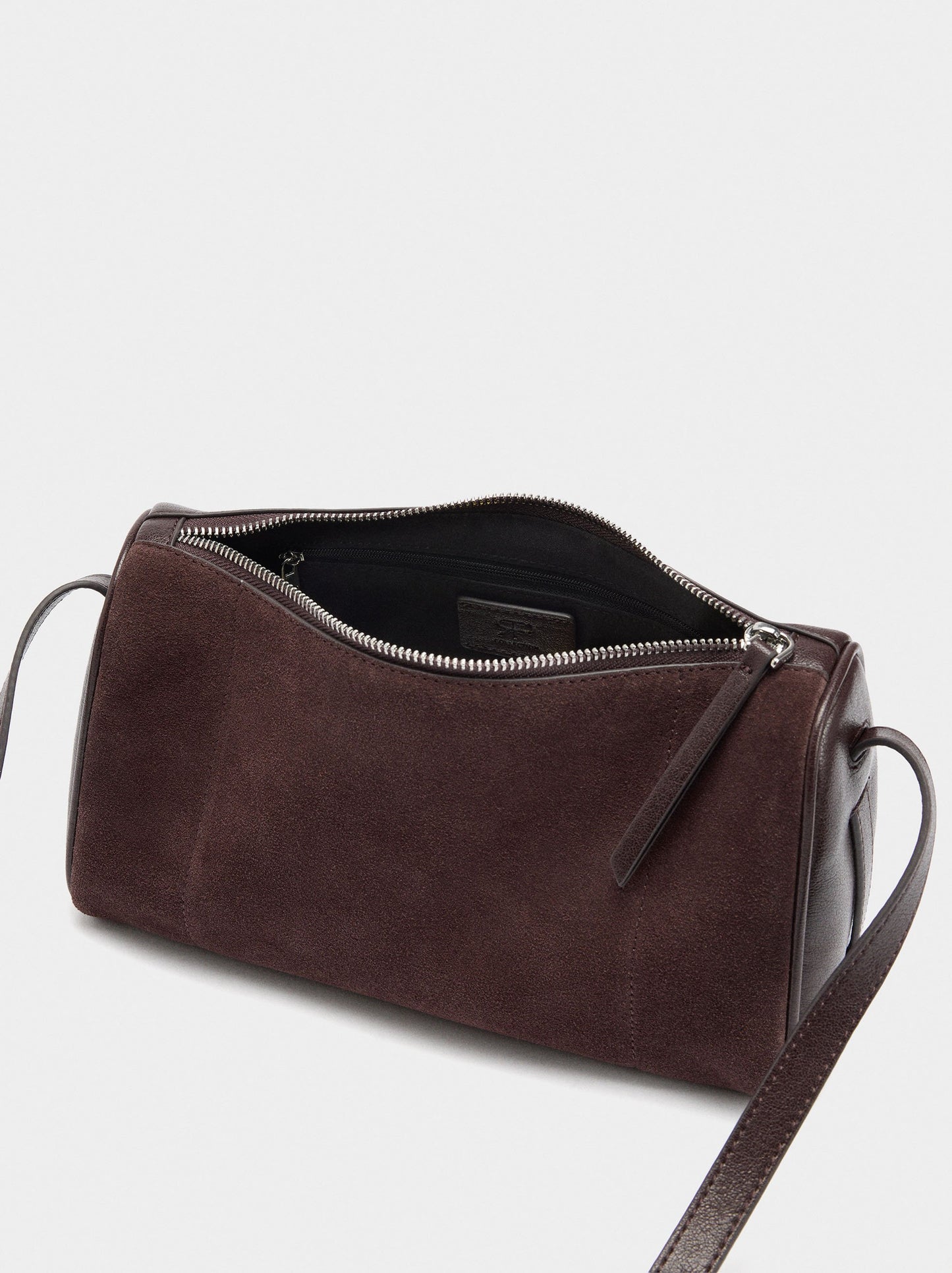 Crossbody Bag With Leather Details